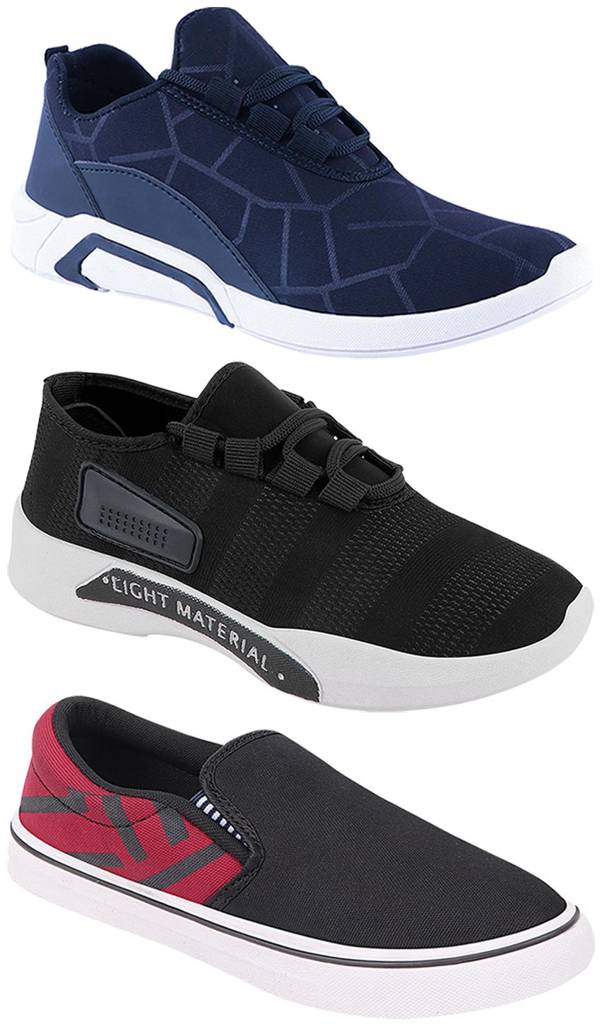 

Birde Men Multi-Color Casual Shoes - BRD-300-BLU-301-BLK-308-MRN