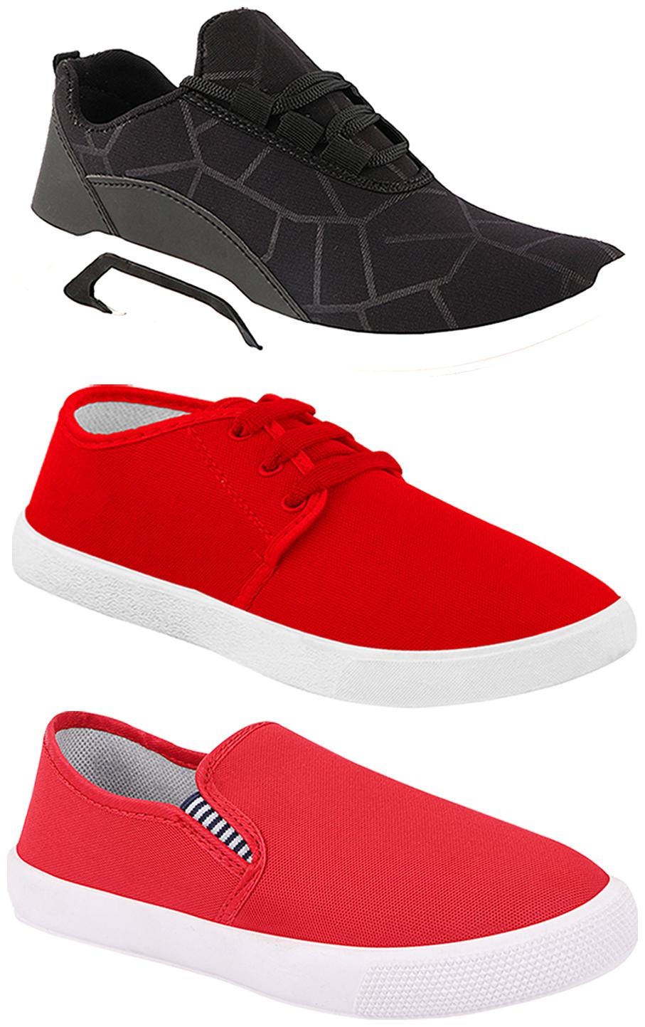 

Birde Men Multi-Color Casual Shoes - BRD-300-BLK-1077-309-RD