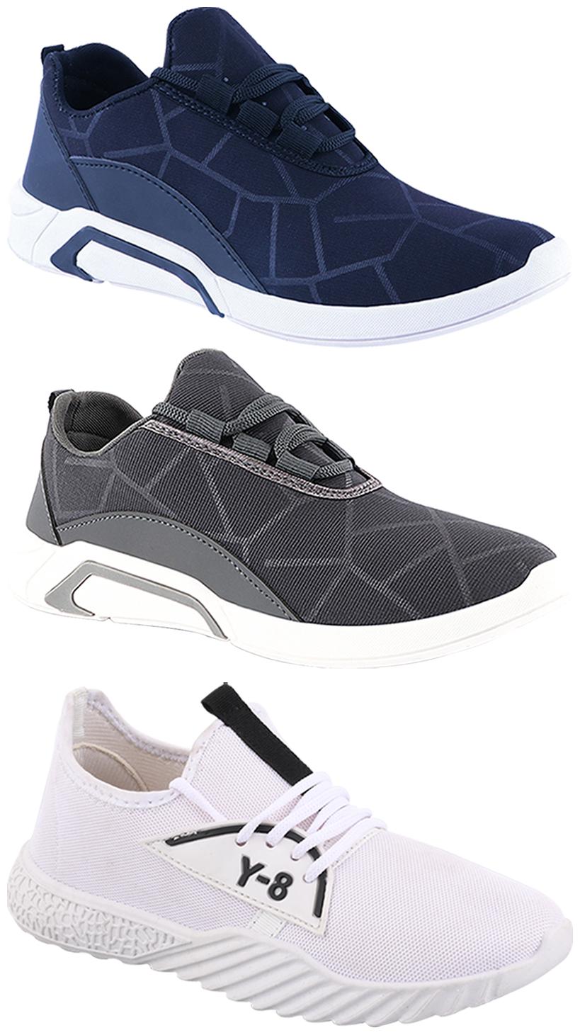 

Birde Men Multi-Color Casual Shoes - BRD-300-BLU-300-GRY-377