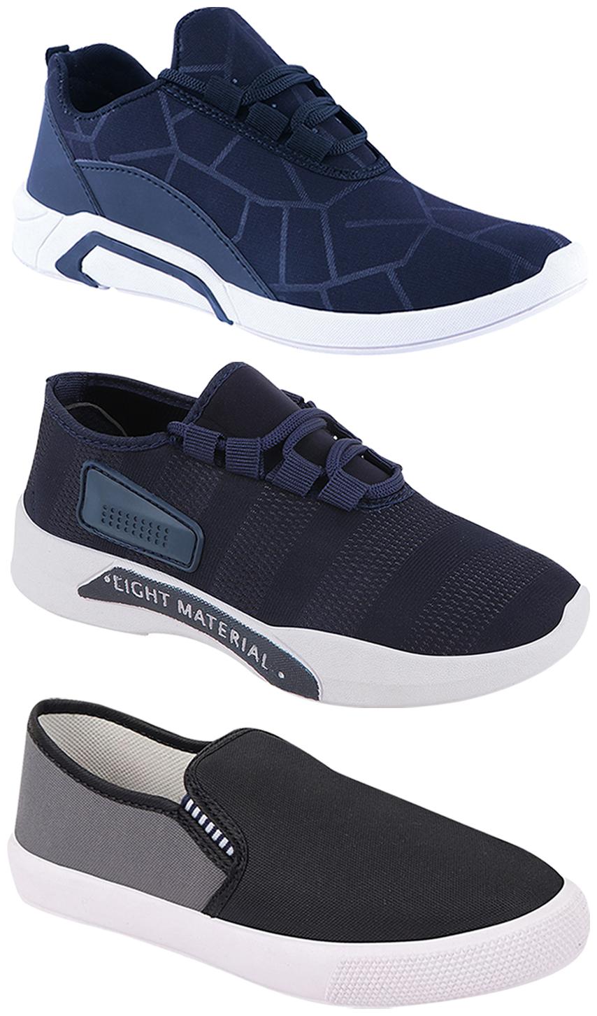 

Birde Men Multi-Color Casual Shoes - BRD-300-BLU-301-BLU-309-GRY