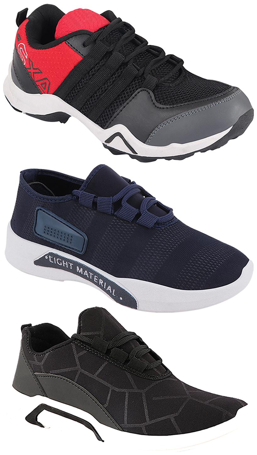 

Birde Men Multi-Color Casual Shoes - BRD-300-BLK-301-BLU AX-2