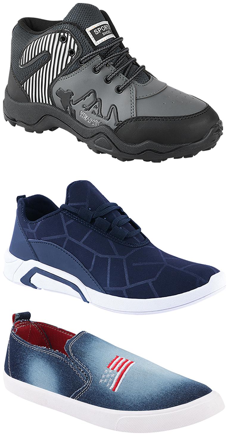 

Birde Men Multi-Color Casual Shoes - BRD-300-BLU-1220-367