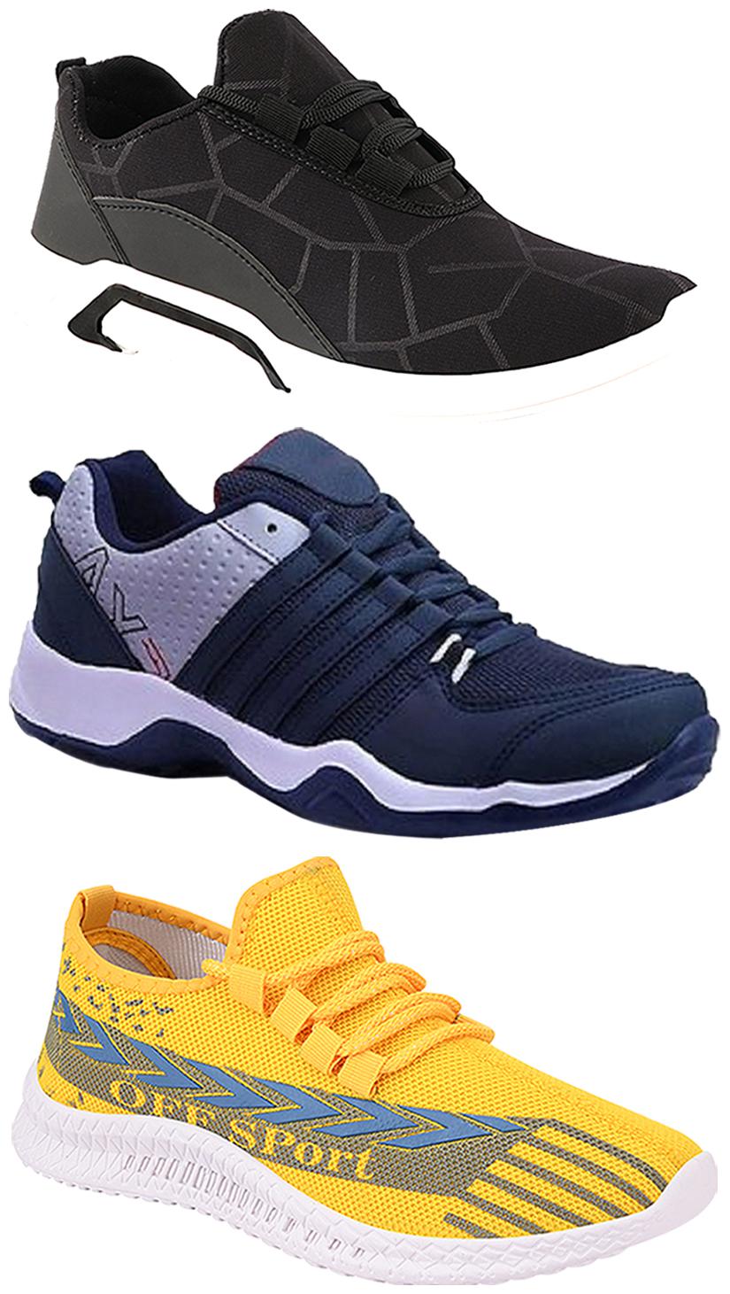 

Birde Men Multi-Color Casual Shoes - BRD-300-BLK-316 AX-1
