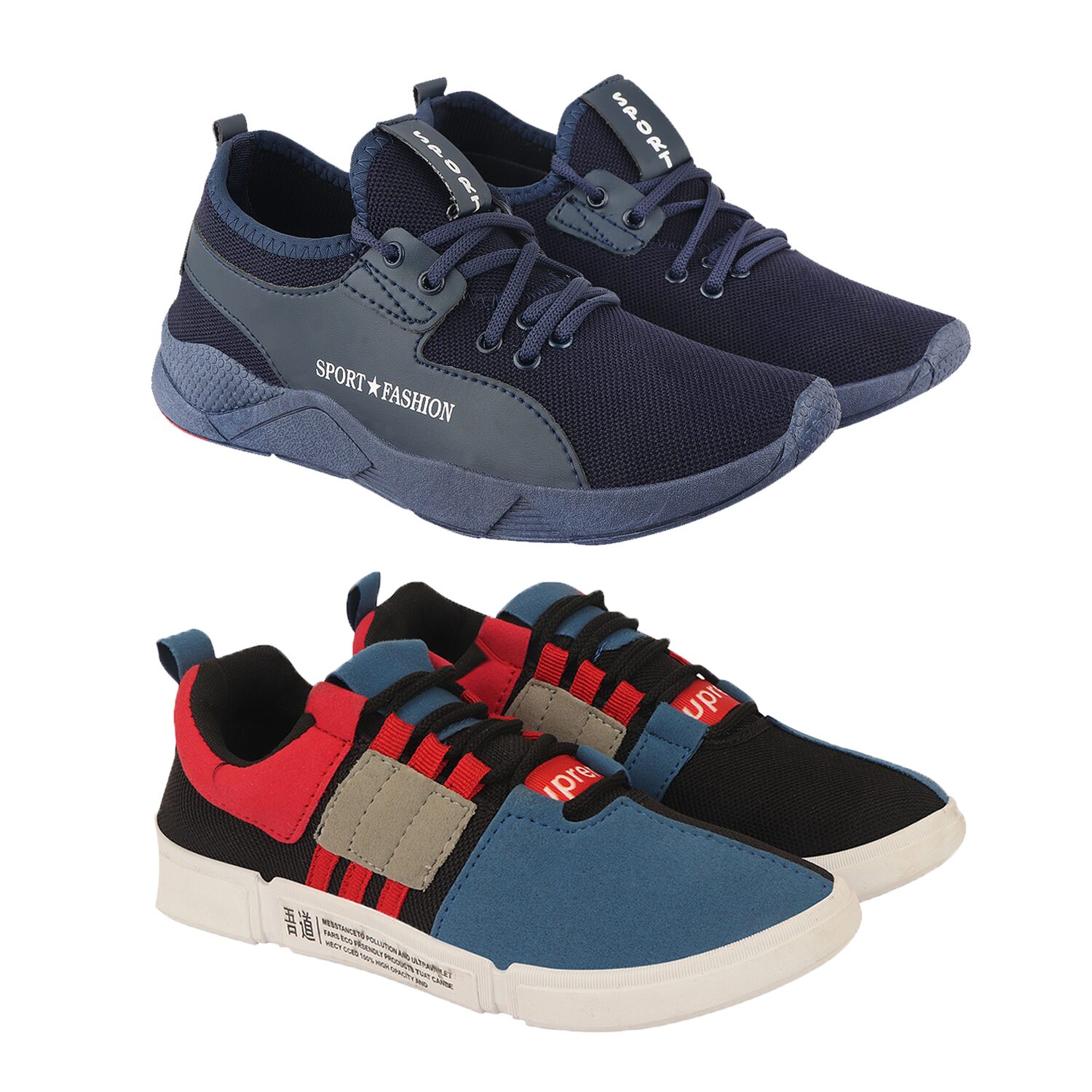 

Birde Men Multi-Color Casual Shoes - BRD-342-CHAMPION-1-BLK-BLU