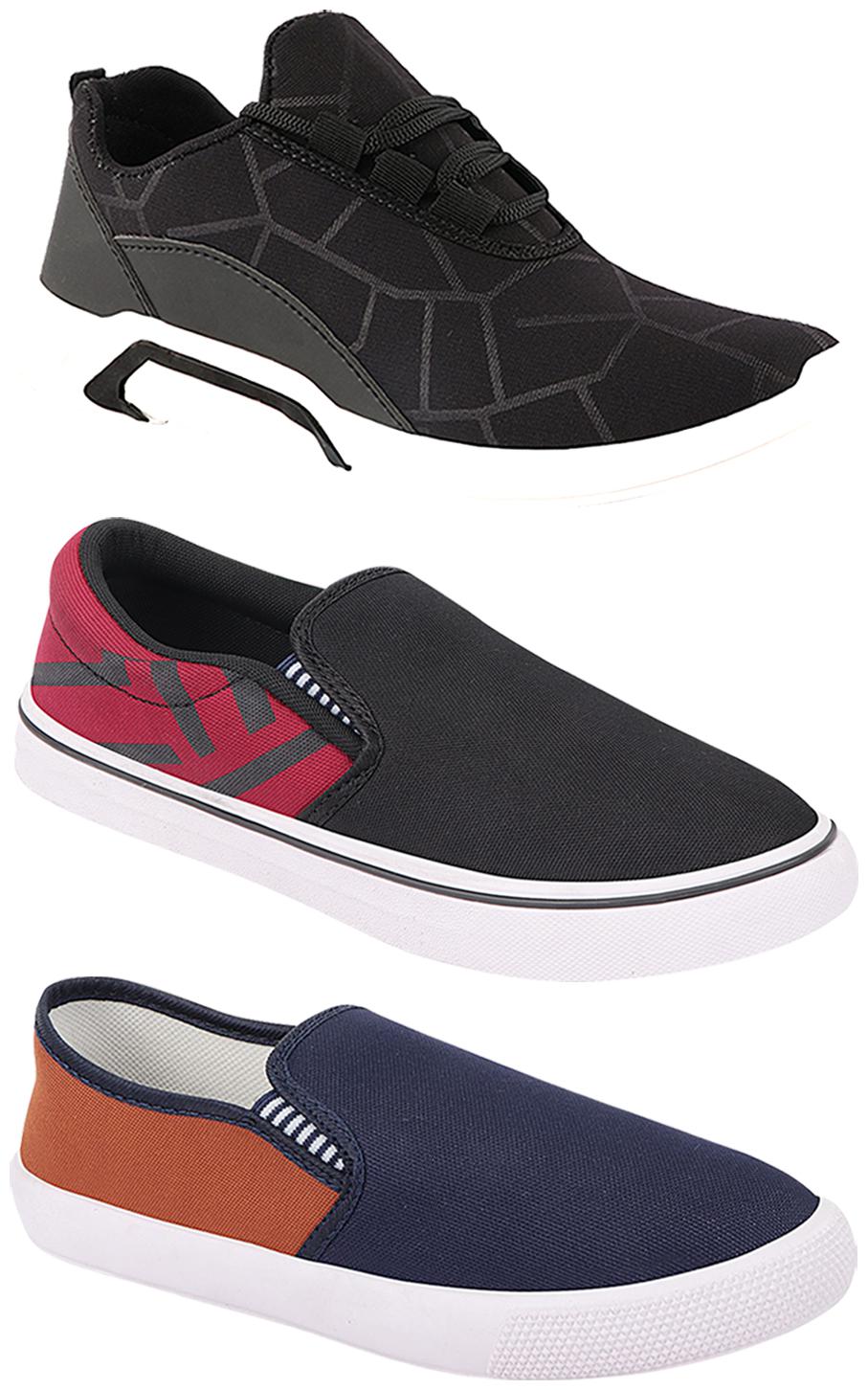 

Birde Men Multi-Color Casual Shoes - BRD-300-BLK-308-MRN-309-TAN