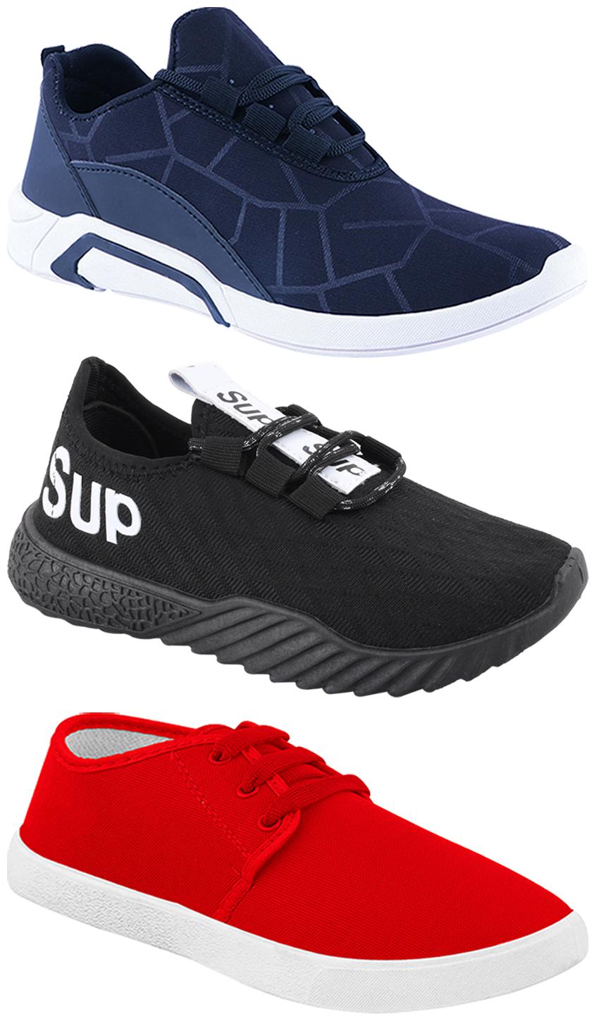 

Birde Men Multi-Color Casual Shoes - CASUAL SPORTS SNEAKERS RUNNNING SHOES - BRD-300-BLU-1077-384