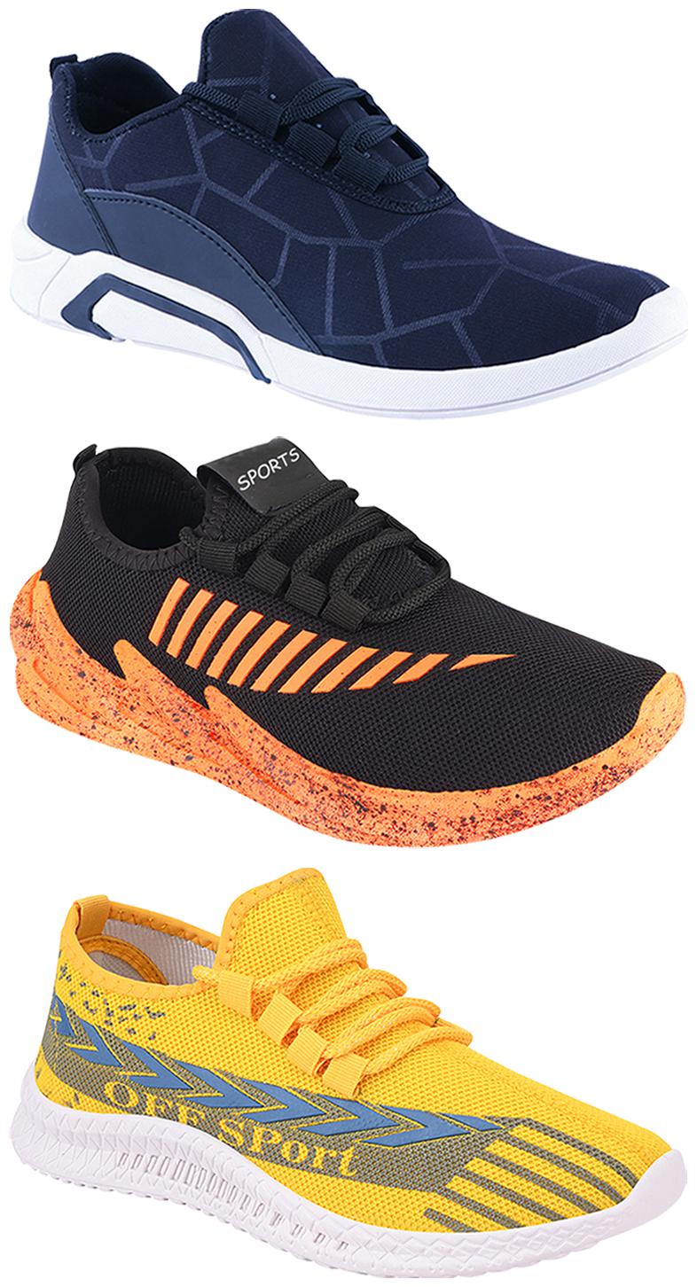 

Birde Men Multi-Color Casual Shoes - BRD-300-BLU-316-324-ORNG