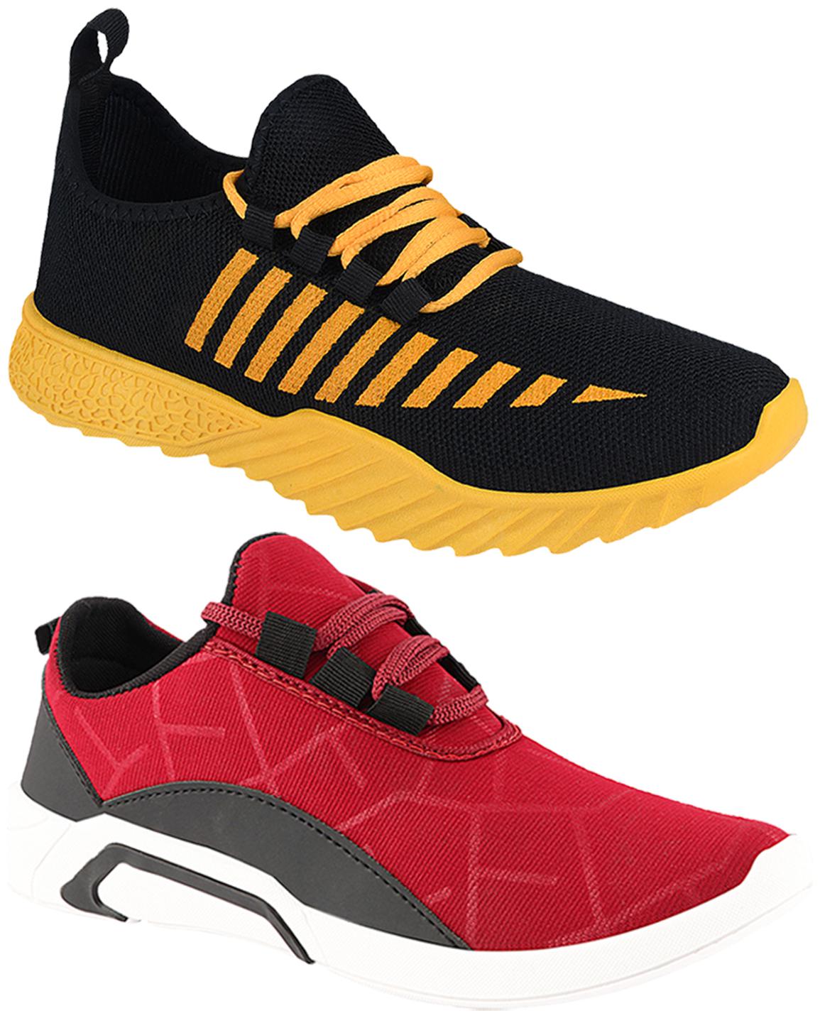 

Birde Multicolor Mesh Casual Shoes For Men (Pack of 2)