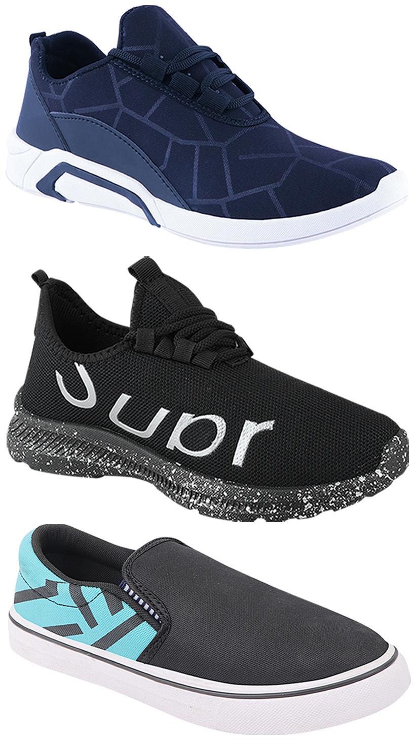 

Birde Men Multi-Color Casual Shoes - BRD-300-BLU-308-SGRN-369