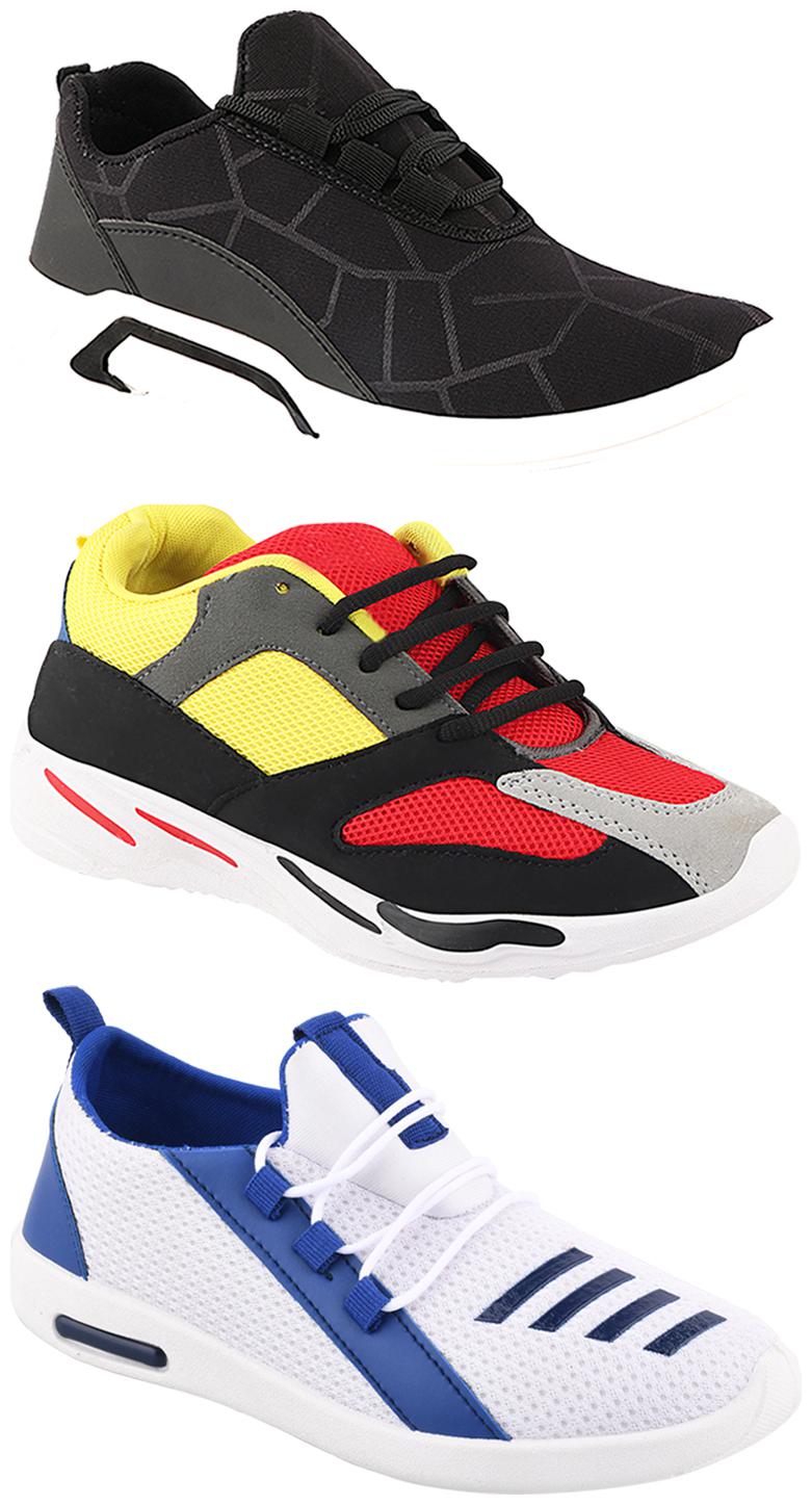 

Birde Men Multi-Color Casual Shoes - CASUAL SPORTS SNEAKERS RUNNNING SHOES - BRD-300-BLK-333-375