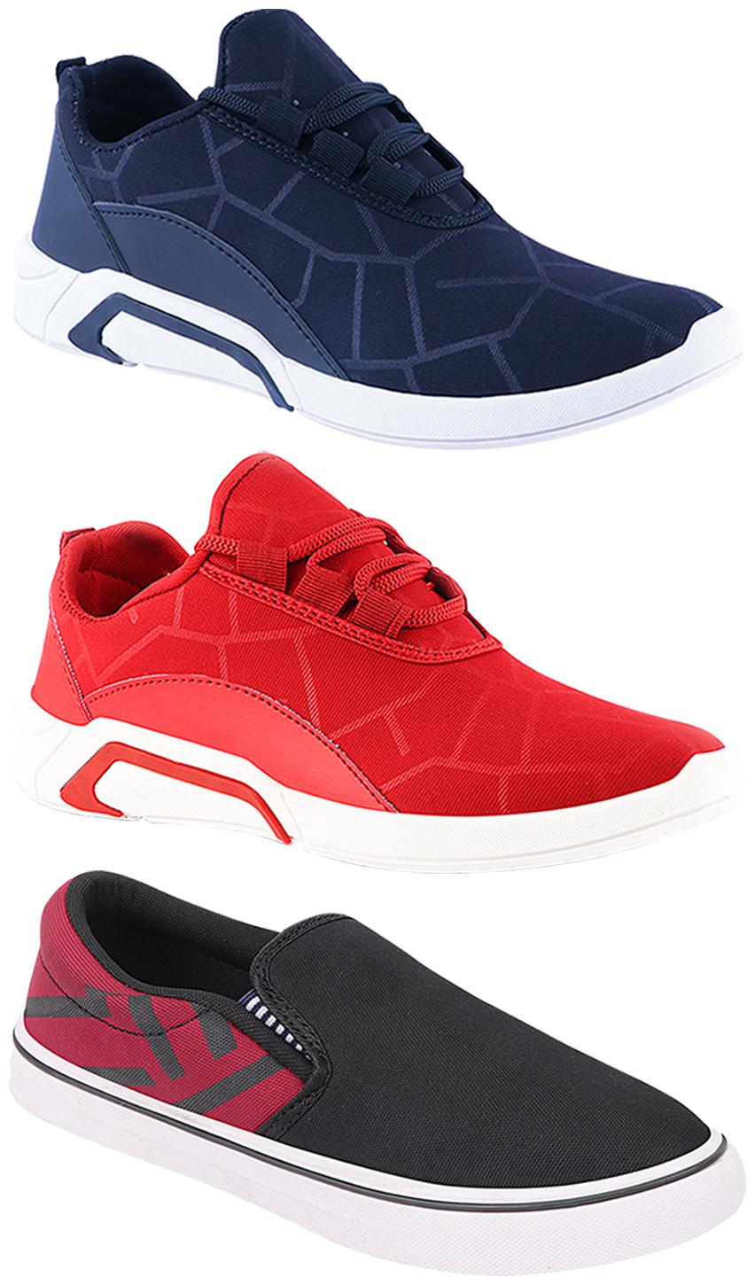 

Birde Men Multi-Color Casual Shoes - BRD-300-BLU-300-RED-308-MRN