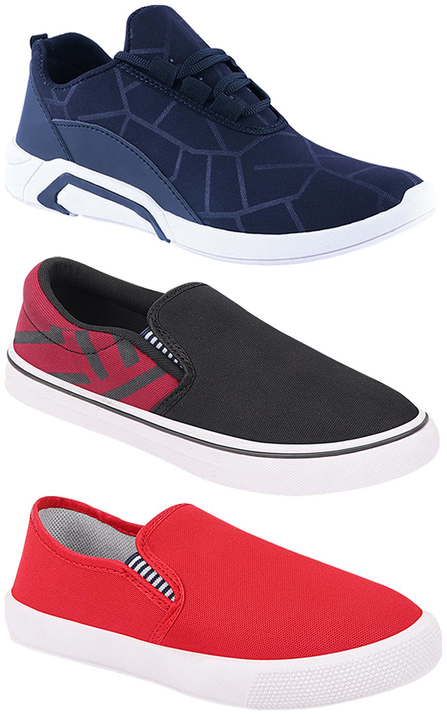 

Birde Men Multi-Color Casual Shoes - BRD-300-BLU-308-MRN-309-RD
