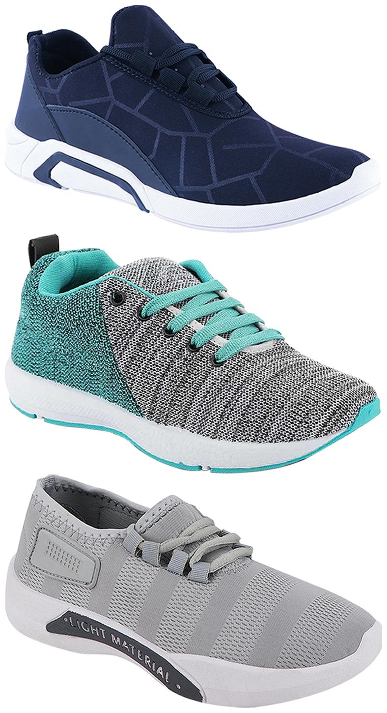 

Birde Men Multi-Color Casual Shoes - CASUAL SPORTS SNEAKERS RUNNNING SHOES - BRD-300-BLU-301-GRY-221