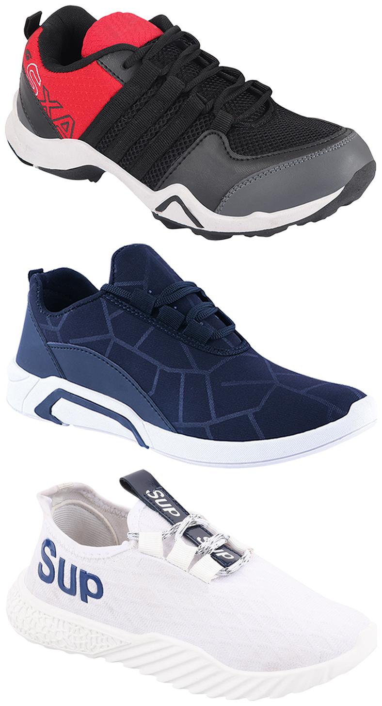 

Birde Men Multi-Color Casual Shoes - CASUAL SPORTS SNEAKERS RUNNNING SHOES - BRD-300-BLU AX-2-385