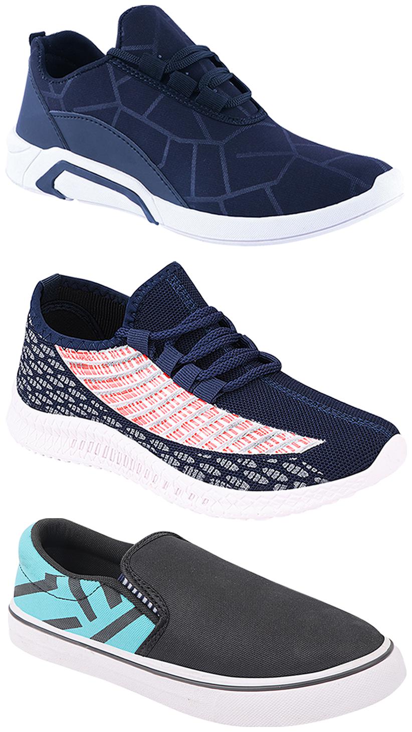 

Birde Men Multi-Color Casual Shoes - BRD-300-BLU-308-SGRN-315