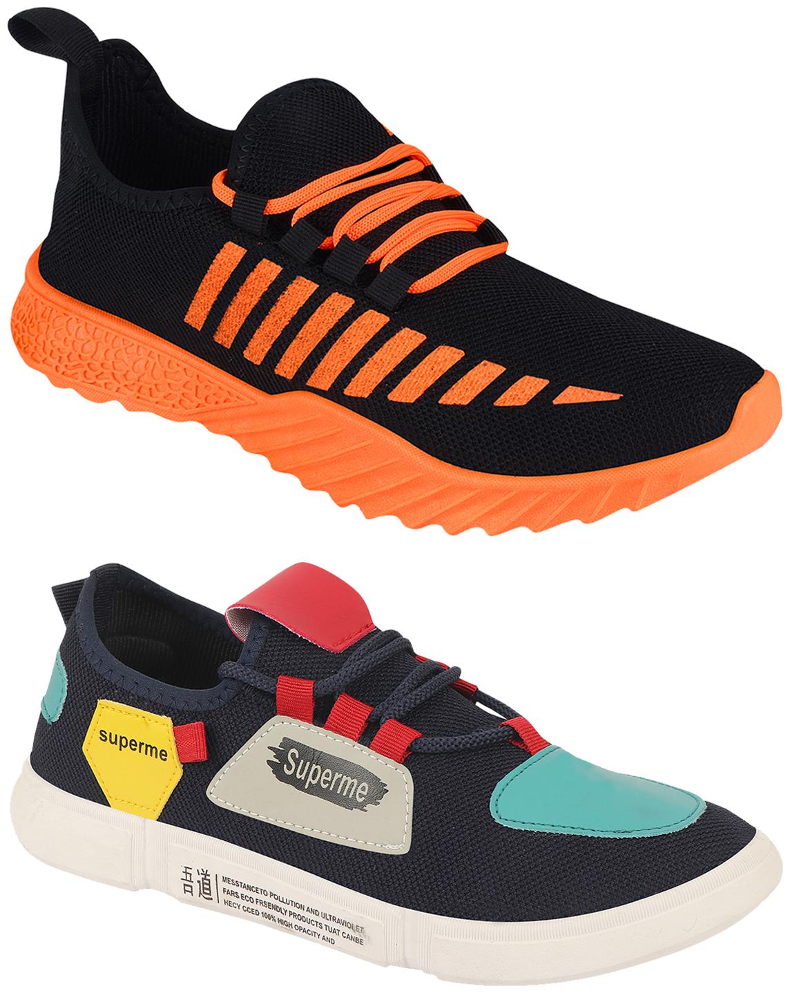 

Birde Multicolor Mesh Casual Shoes For Men (Pack of 2)