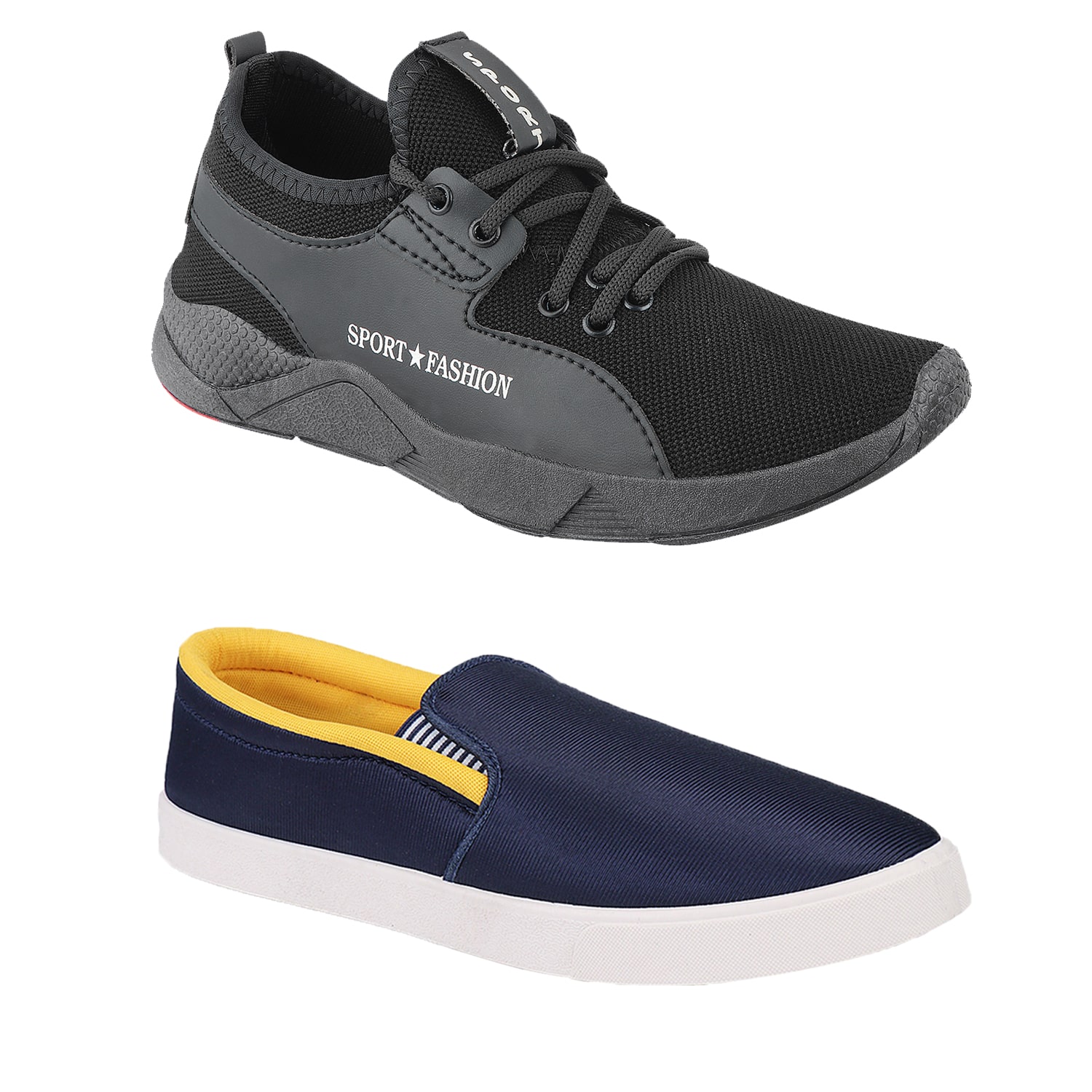 

Birde Multicolor Mesh Casual Shoes For Men (Pack of 2)
