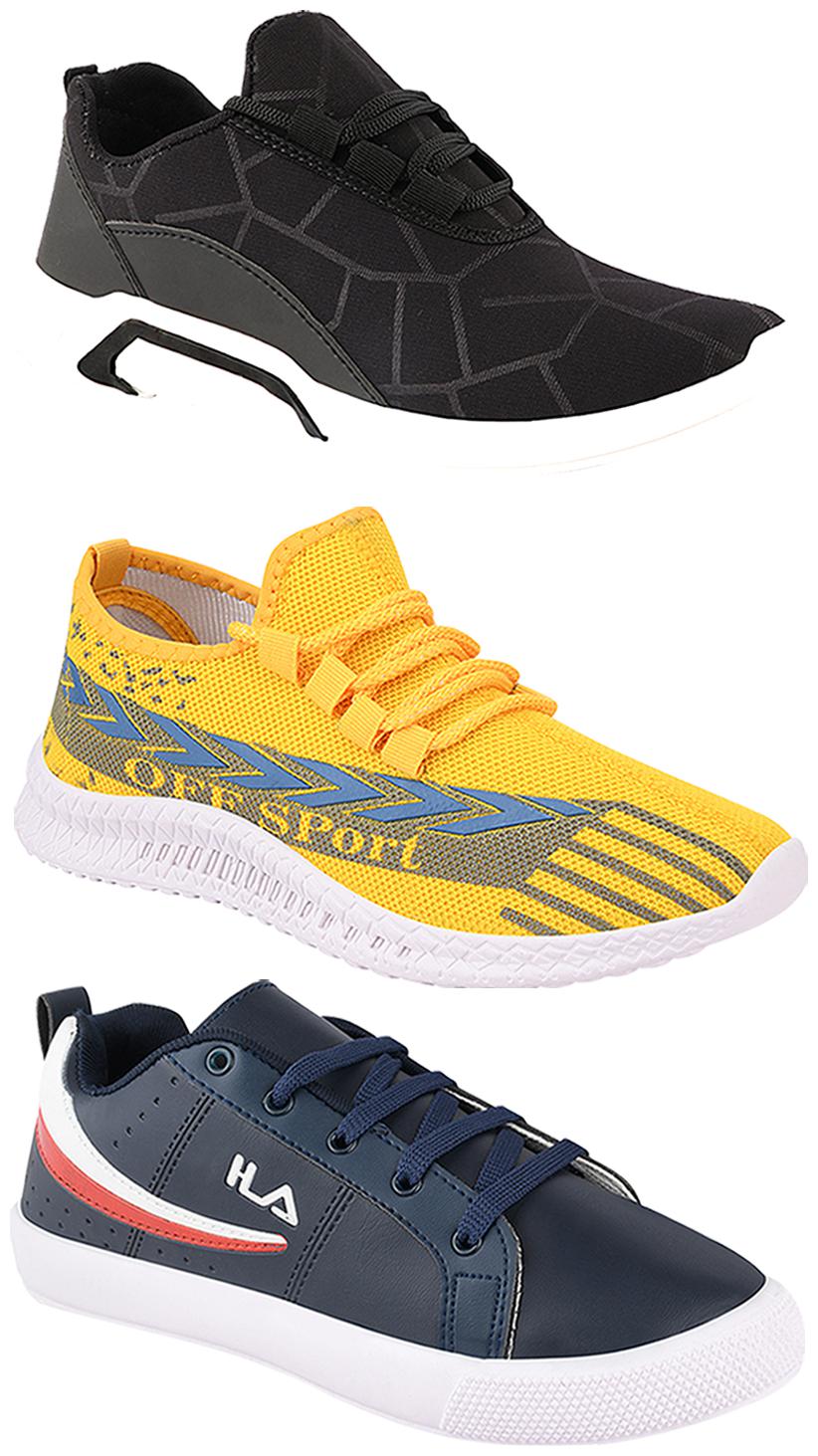 

Birde Men Multi-Color Casual Shoes - BRD-300-BLK-316-365