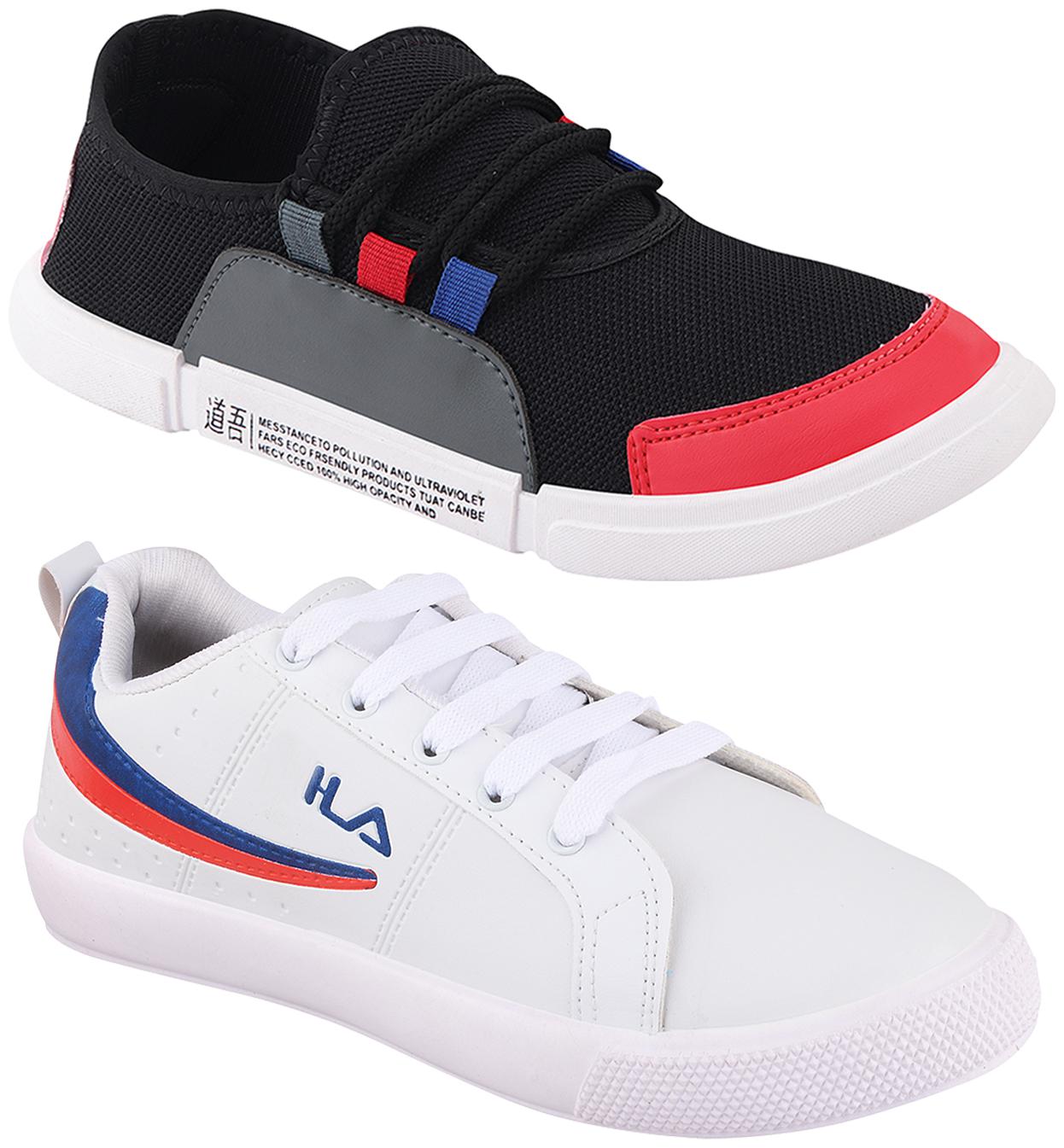 

Birde Multicolor Synthetic Casual Shoes For Men (Pack of 2)