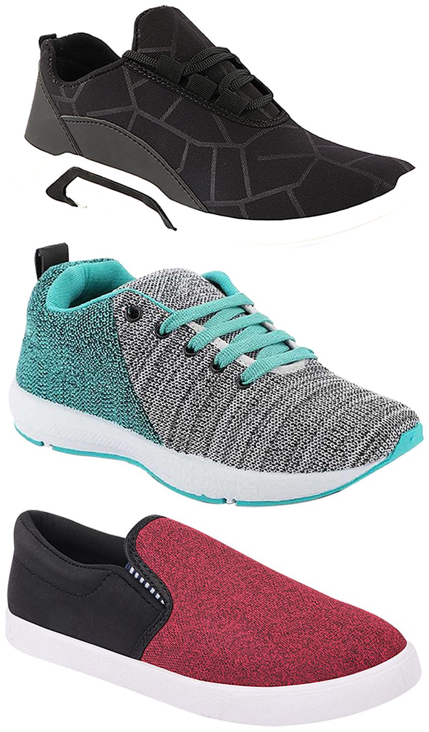 

Birde Men Multi-Color Casual Shoes - CASUAL SPORTS SNEAKERS RUNNNING SHOES - BRD-300-BLK-310-BLK-221
