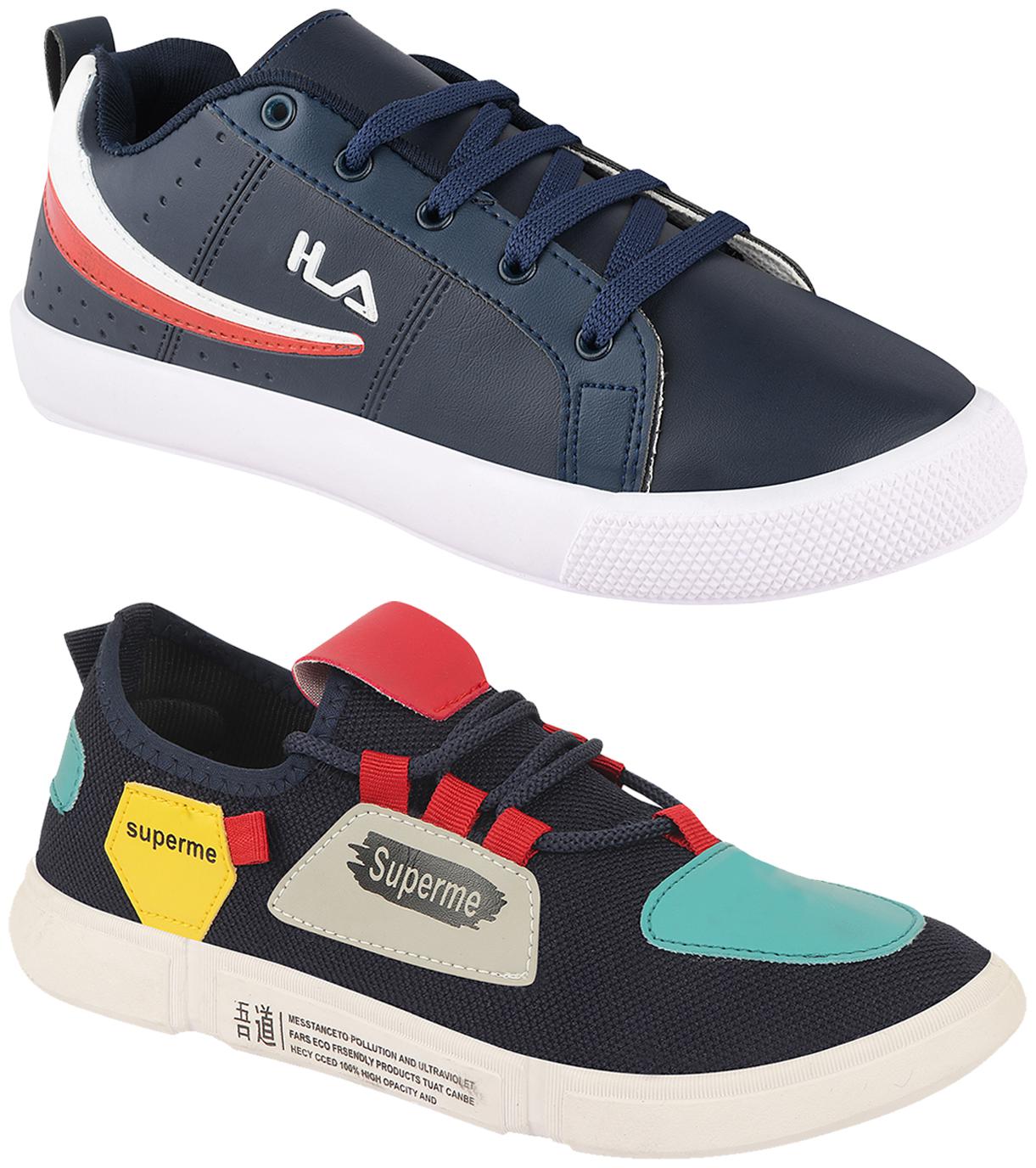 

Birde Multicolor Synthetic Casual Shoes For Men (Pack of 2)