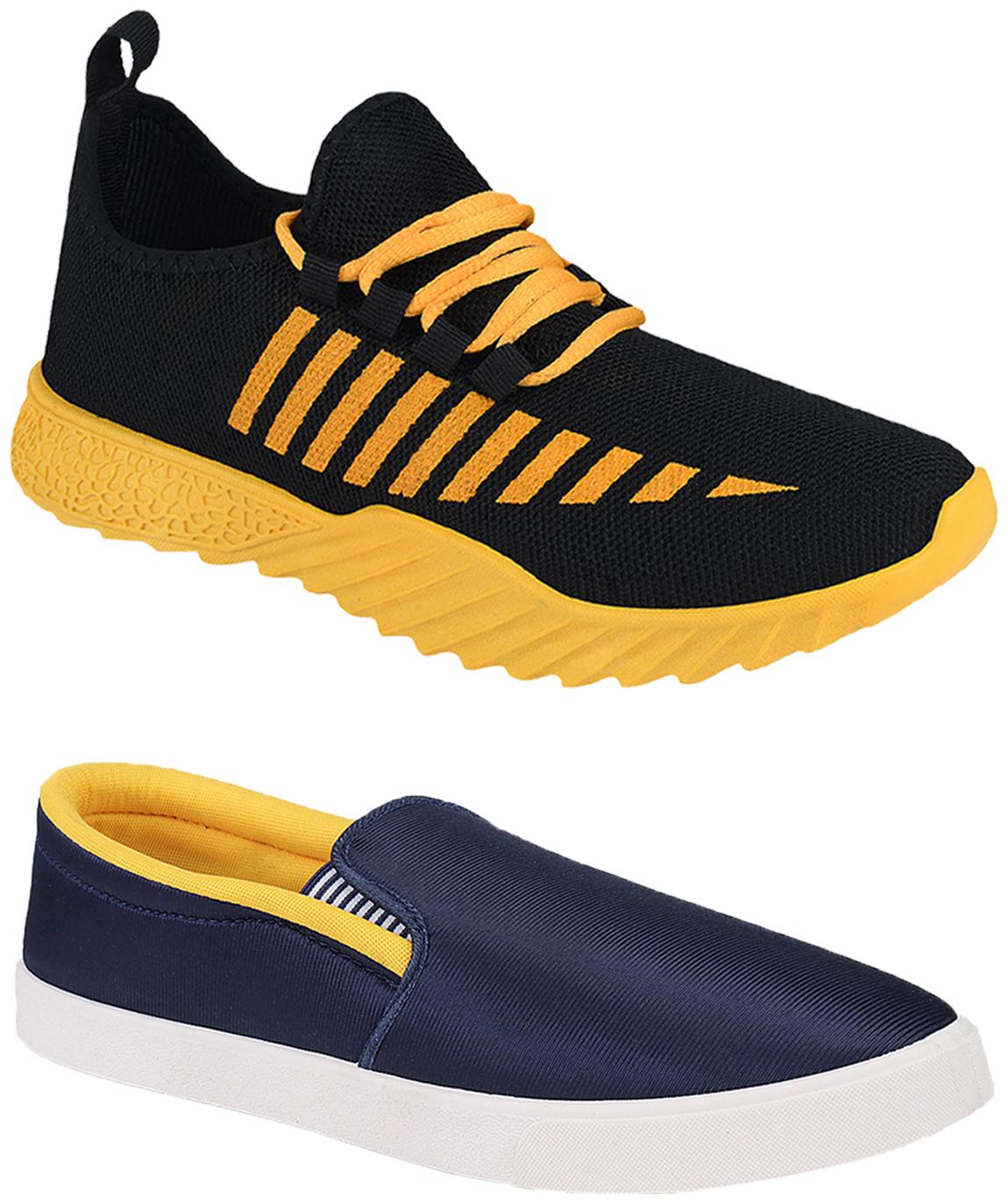 

Birde Multicolor Mesh Casual Shoes For Men (Pack of 2)