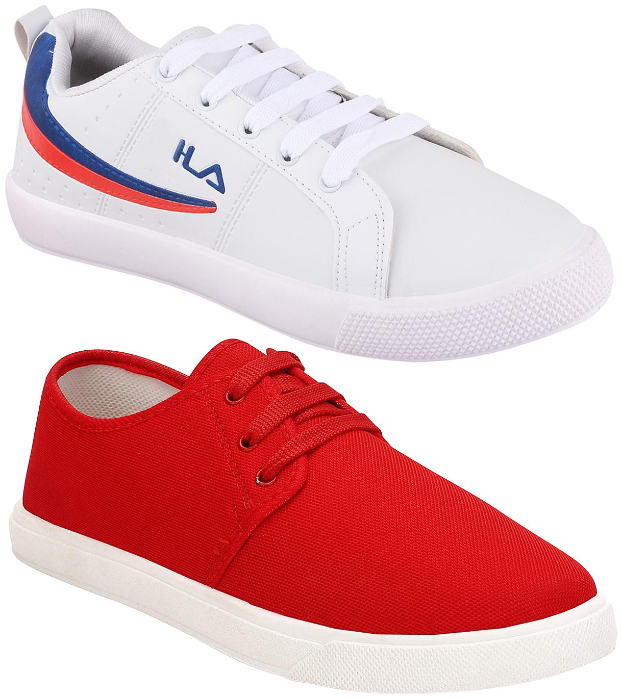 

Birde Multicolor Synthetic Casual Shoes For Men (Pack of 2)