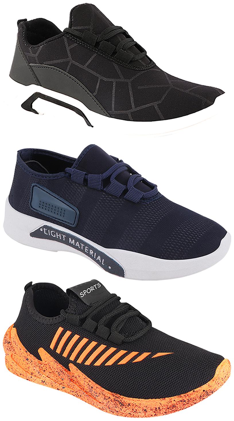 

Birde Men Multi-Color Casual Shoes - BRD-300-BLK-301-BLU-324-ORNG