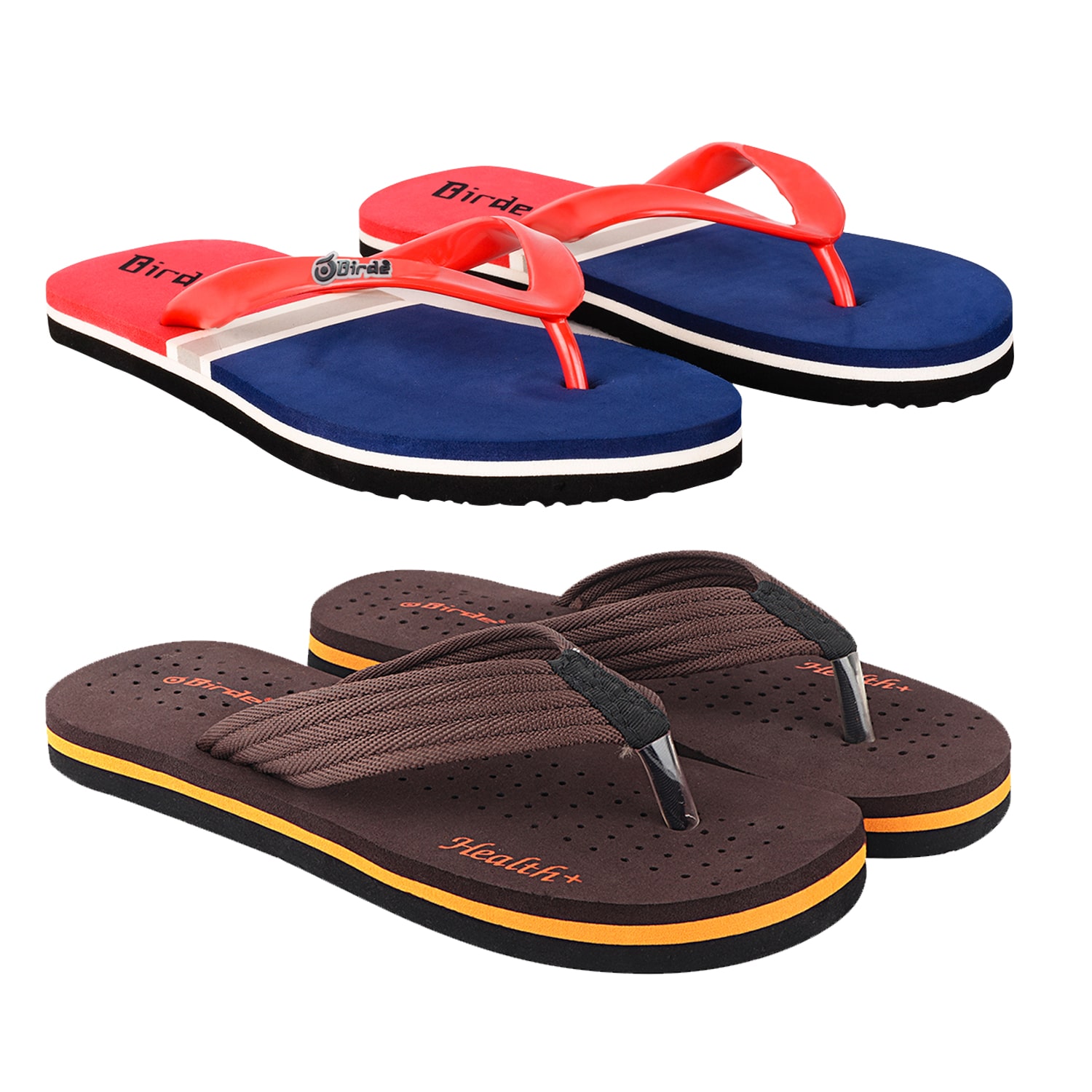 

Birde Men Multi Flip-Flops - 2 Pair
