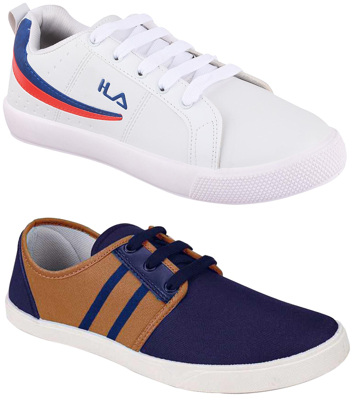 

Birde Multicolor Synthetic Casual Shoes For Men (Pack of 2)