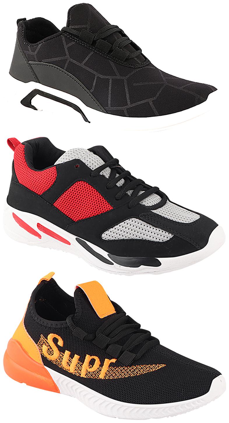 

Birde Men Multi-Color Casual Shoes - CASUAL SPORTS SNEAKERS RUNNNING SHOES - BRD-300-BLK-331-334