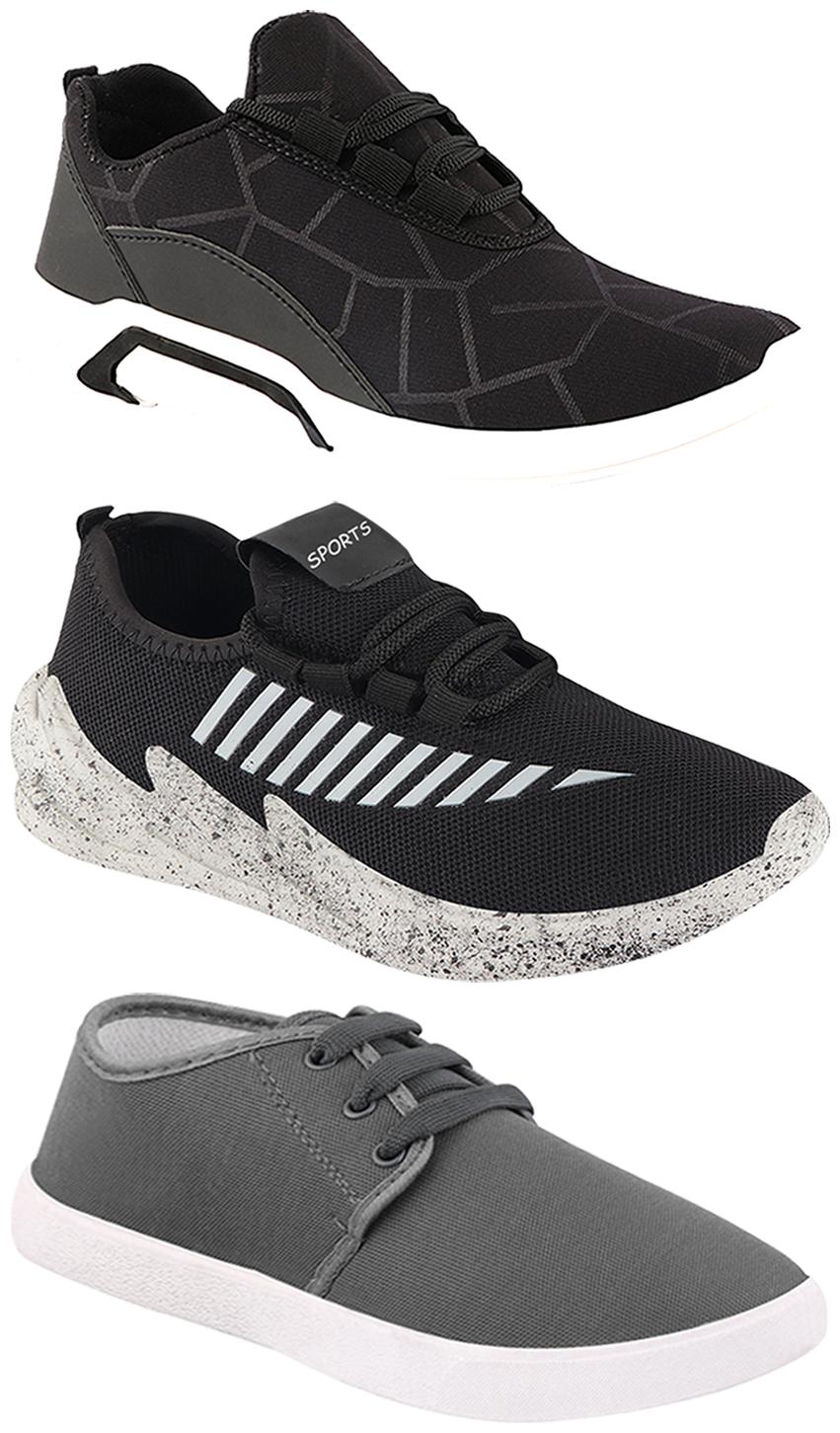 

Birde Men Multi-Color Casual Shoes - BRD-300-BLK-1079-324-GRY