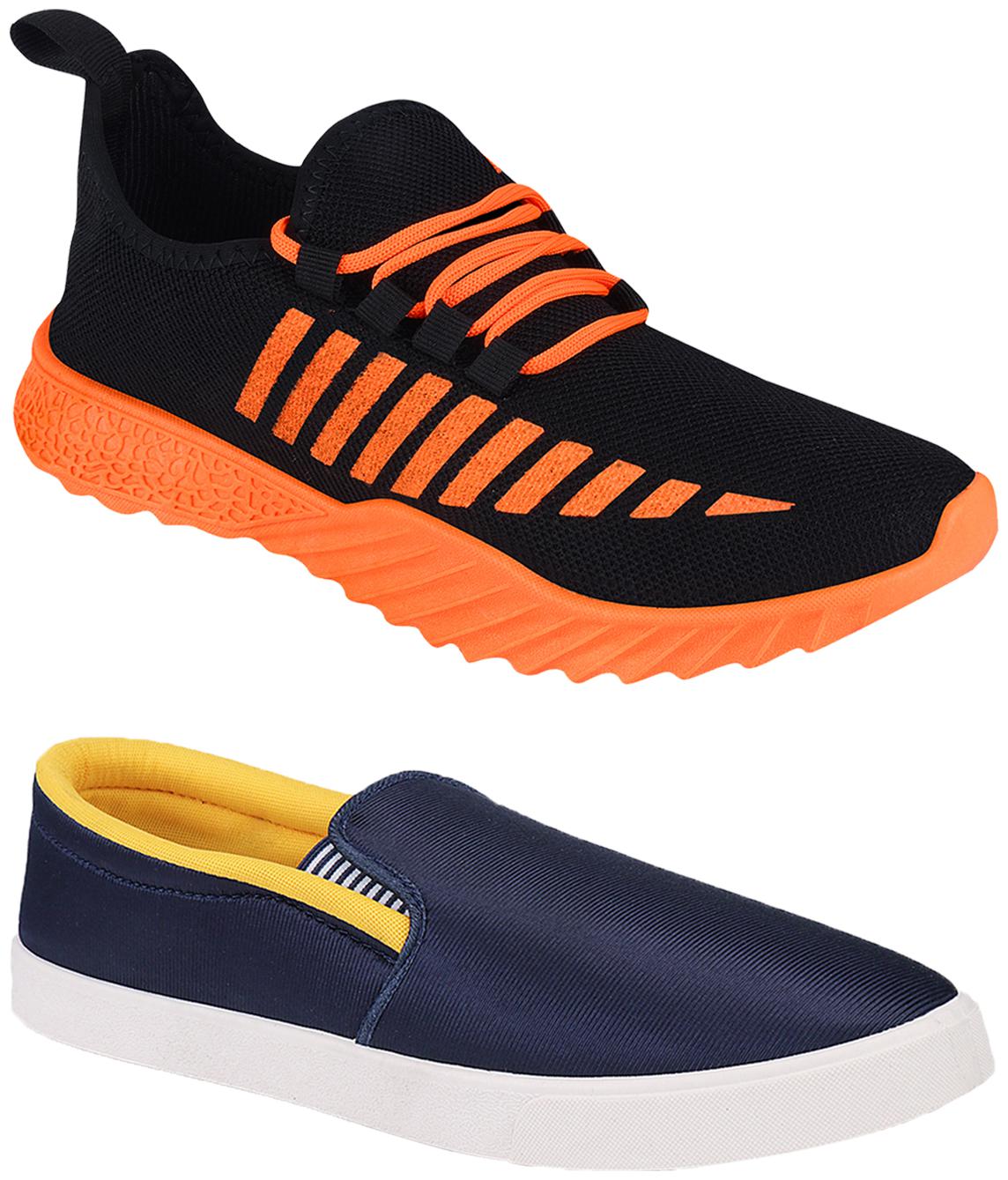 

Birde Multicolor Mesh Casual Shoes For Men (Pack of 2)