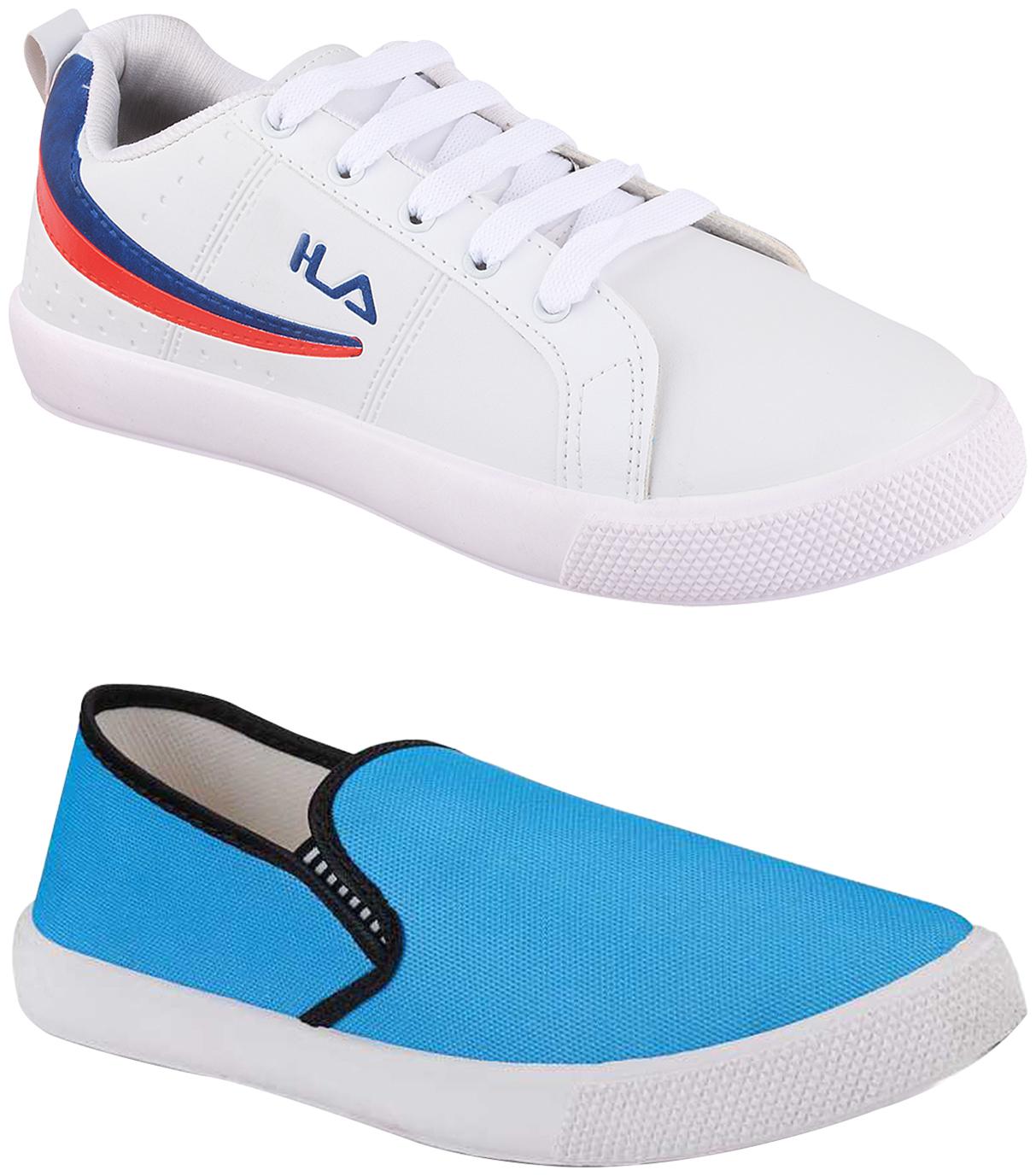 

Birde Multicolor Synthetic Casual Shoes For Men (Pack of 2)