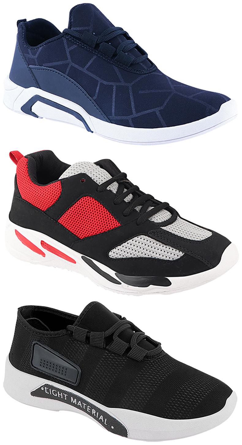 

Birde Men Multi-Color Casual Shoes - CASUAL SPORTS SNEAKERS RUNNNING SHOES - BRD-300-BLU-301-BLK-334
