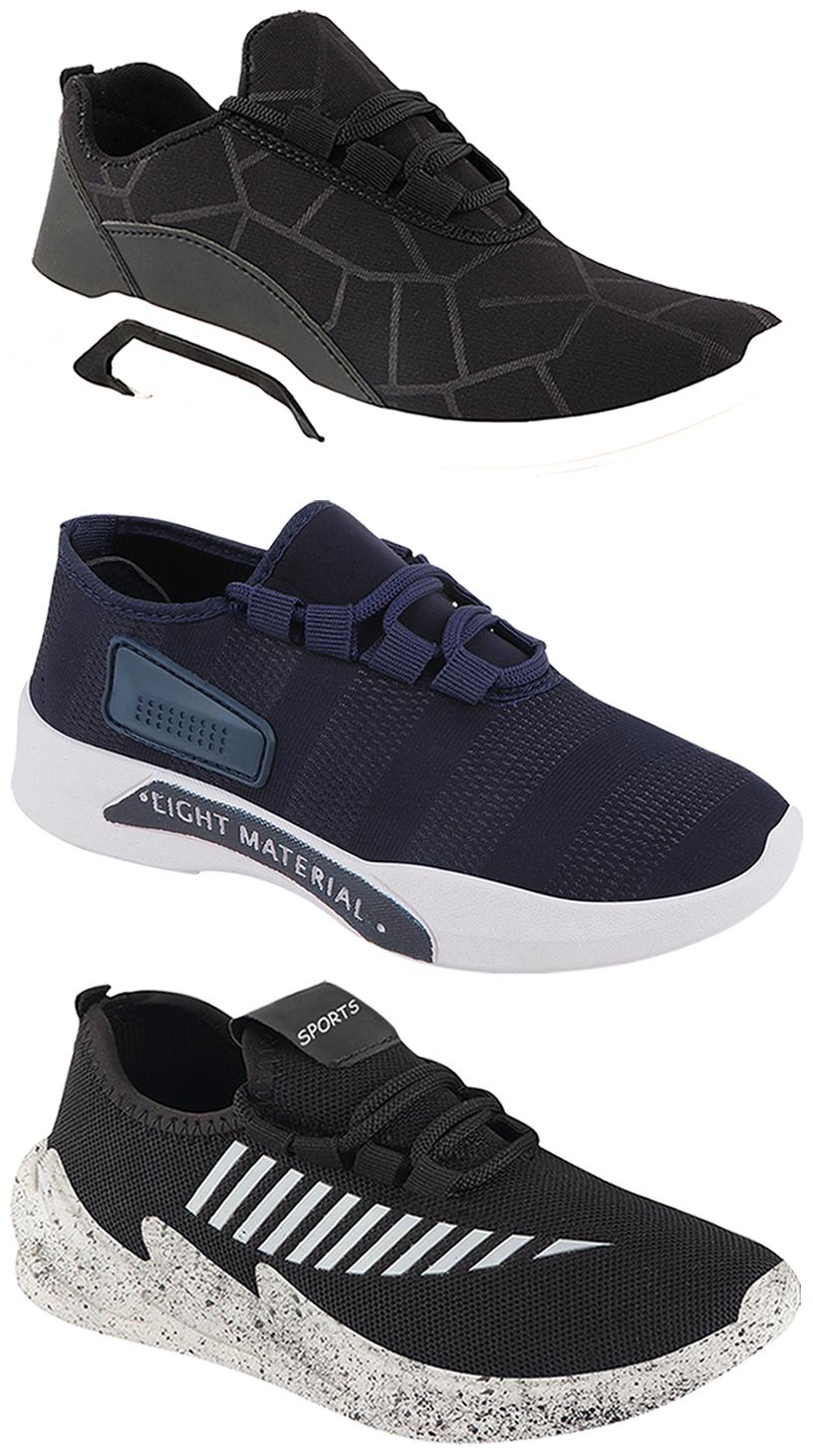 

Birde Men Multi-Color Casual Shoes - BRD-300-BLK-301-BLU-324-GRY
