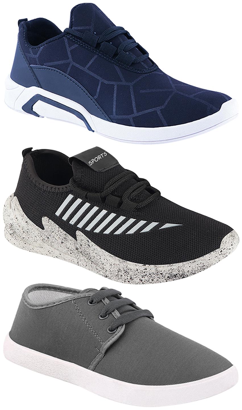 

Birde Men Multi-Color Casual Shoes - BRD-300-BLU-1079-324-GRY
