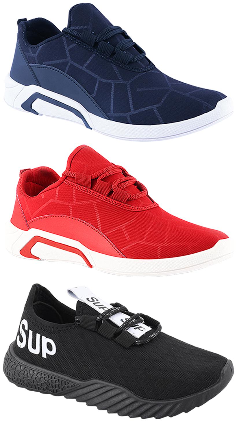 

Birde Men Multi-Color Casual Shoes - CASUAL SPORTS SNEAKERS RUNNNING SHOES - BRD-300-BLU-300-RED-384