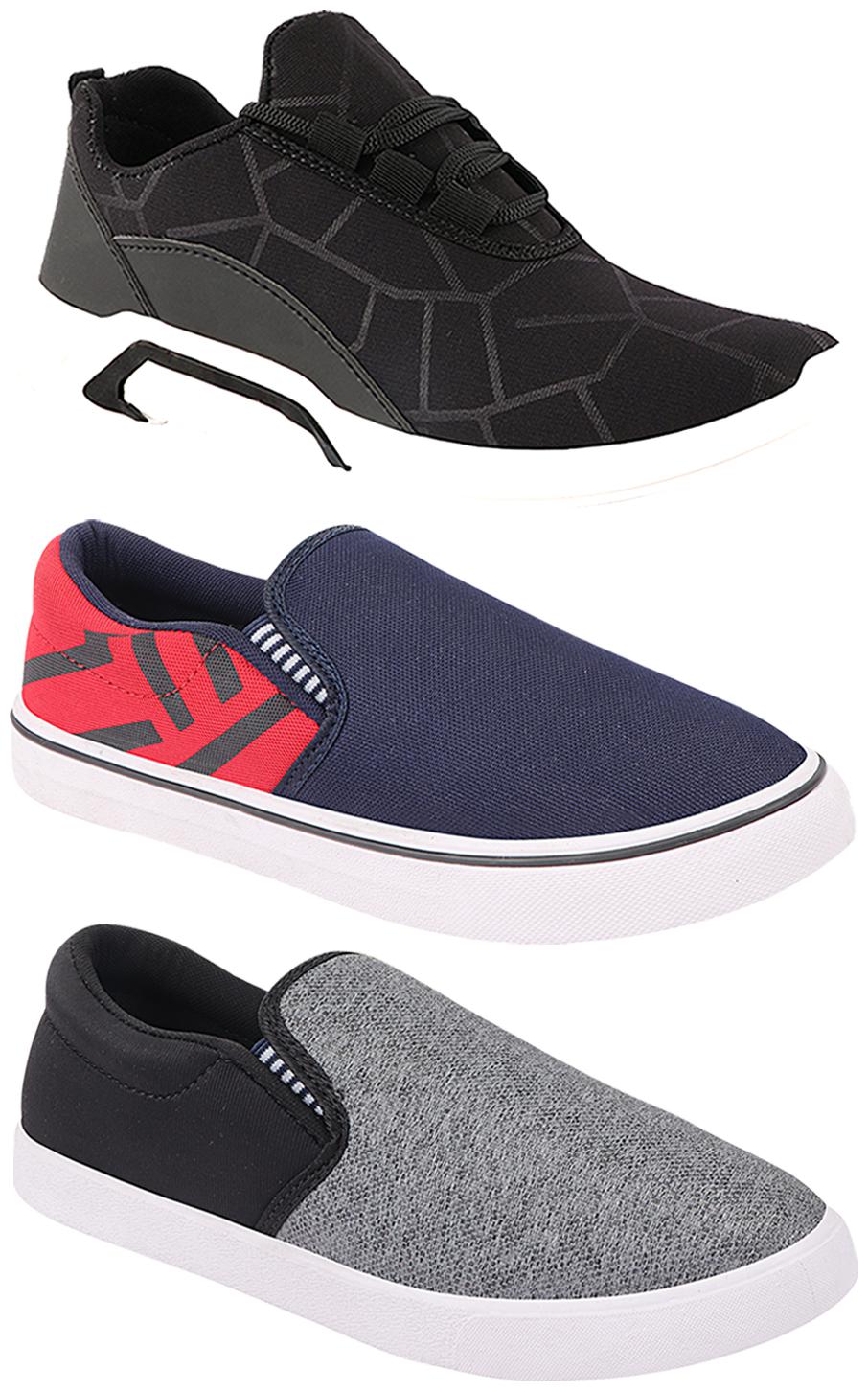 

Birde Men Multi-Color Casual Shoes - BRD-300-BLK-308-RED-310-SLVR