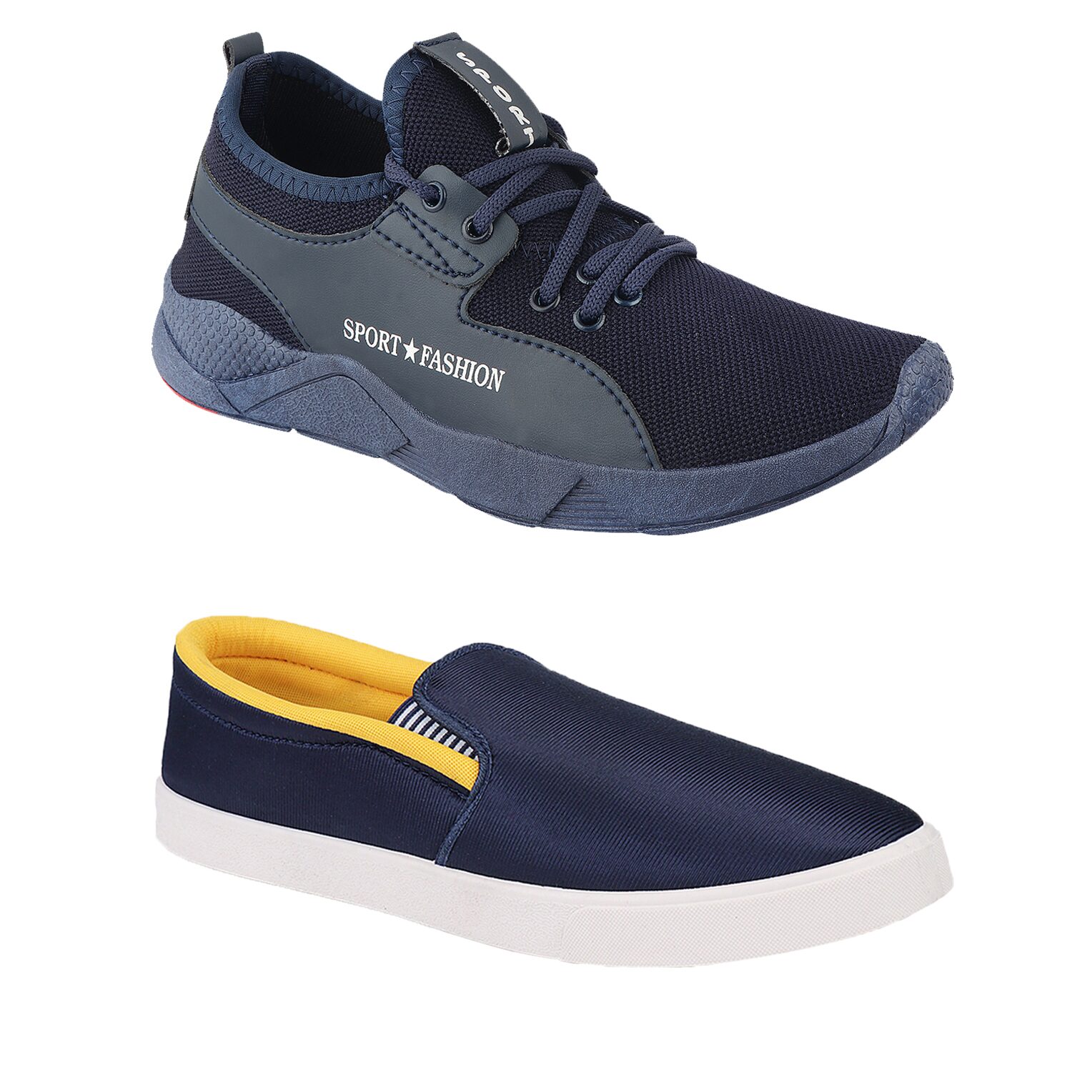 

Birde Multicolor Mesh Casual Shoes For Men (Pack of 2)