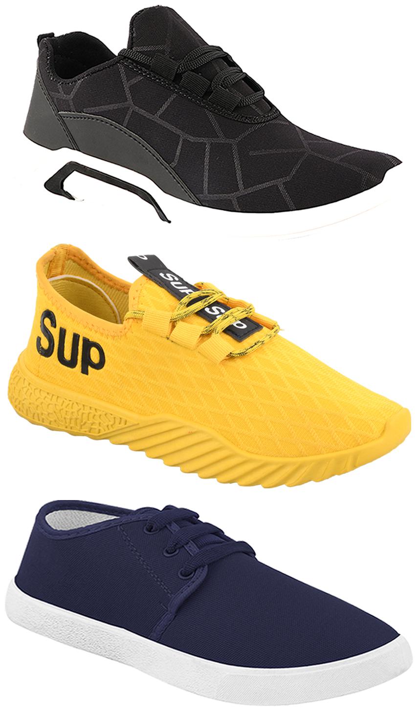 

Birde Men Multi-Color Casual Shoes - CASUAL SPORTS SNEAKERS RUNNNING SHOES - BRD-300-BLK-1078-383