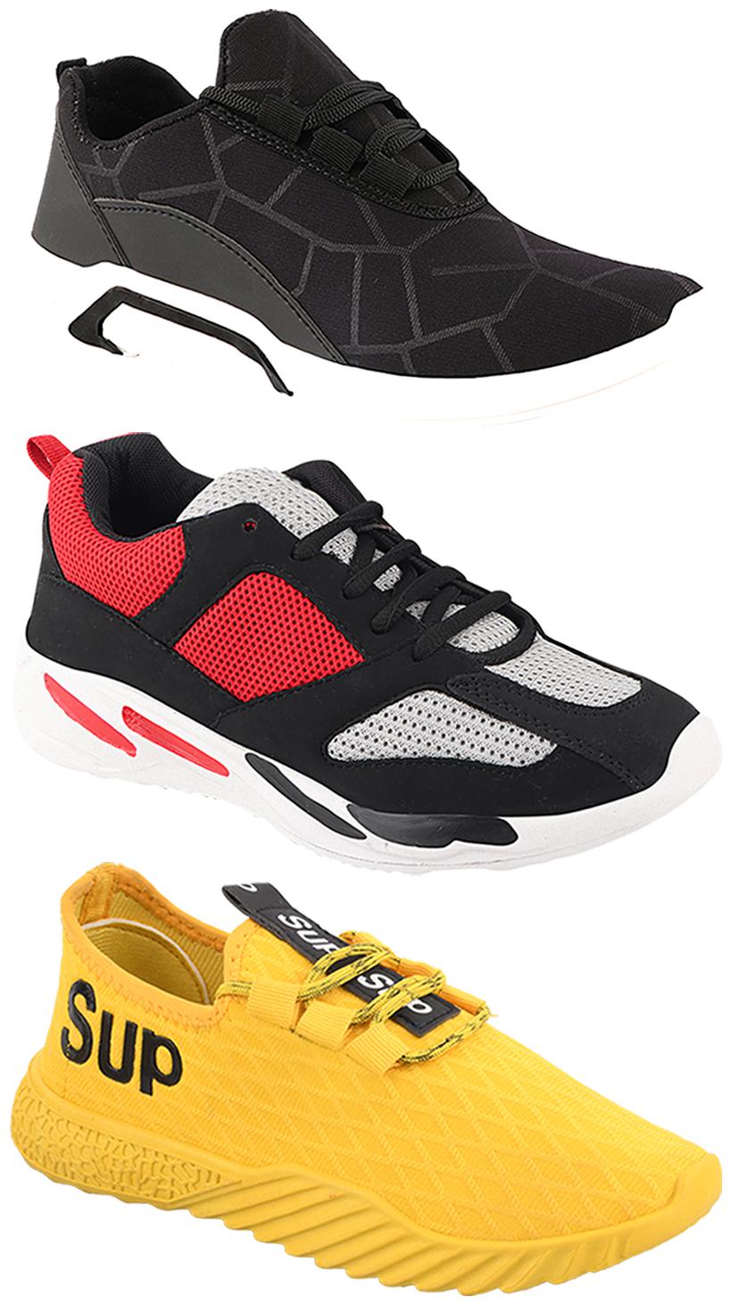 

Birde Men Multi-Color Casual Shoes - CASUAL SPORTS SNEAKERS RUNNNING SHOES - BRD-300-BLK-334-383