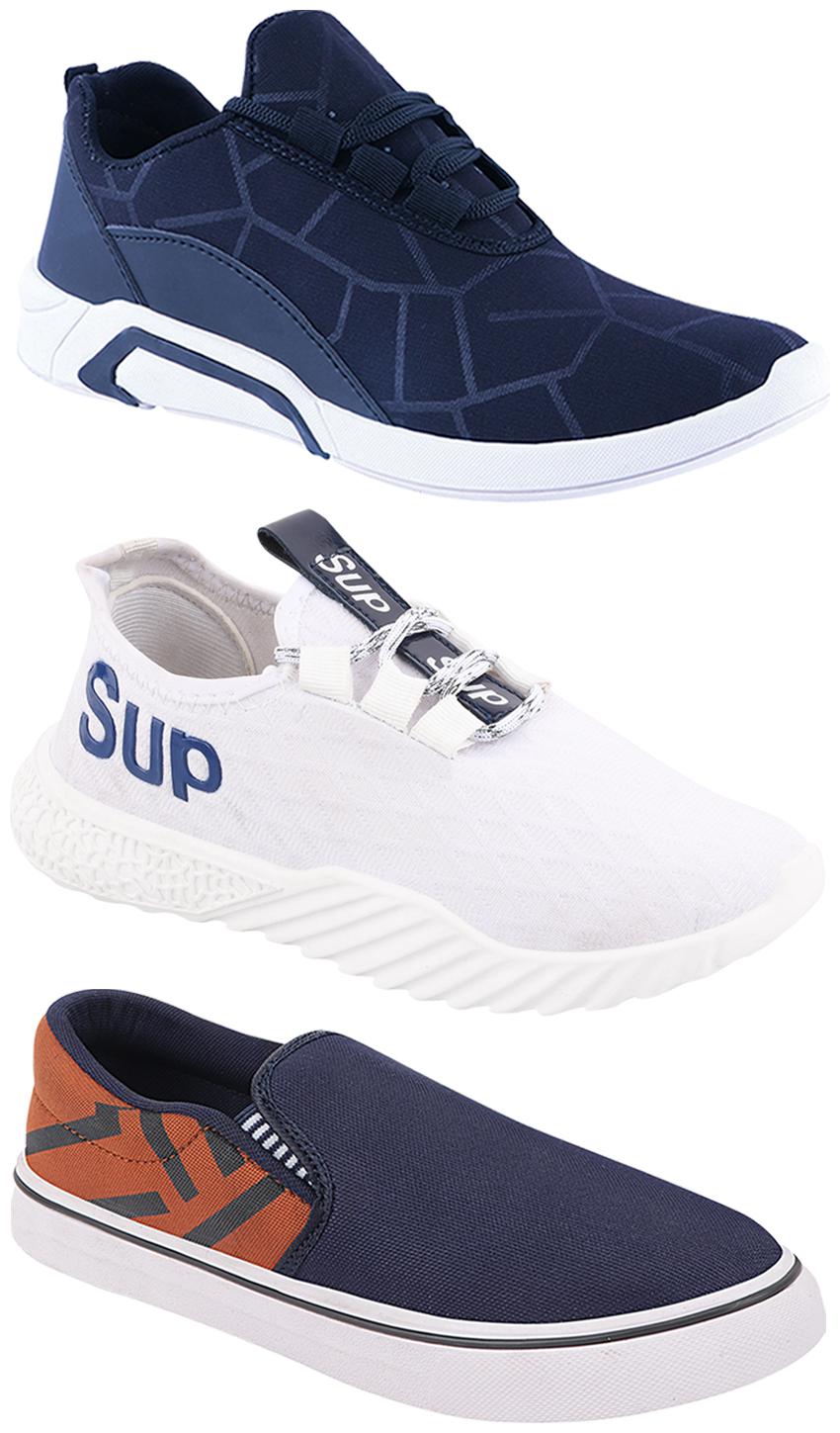 

Birde Men Multi-Color Casual Shoes - CASUAL SPORTS SNEAKERS RUNNNING SHOES - BRD-300-BLU-308-TAN-385
