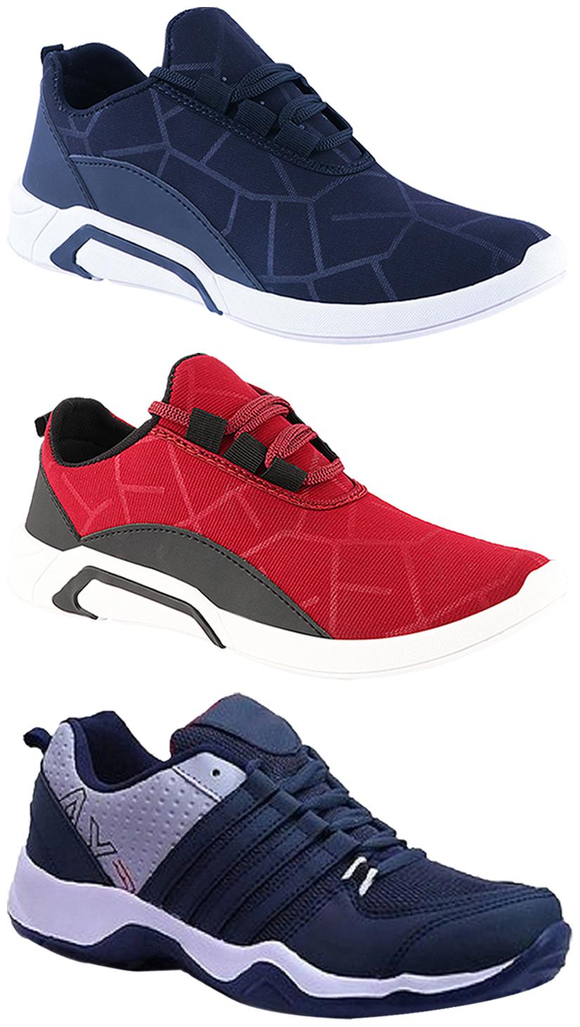 

Birde Men Multi-Color Casual Shoes - BRD-300-BLU-300-CHRY AX-1