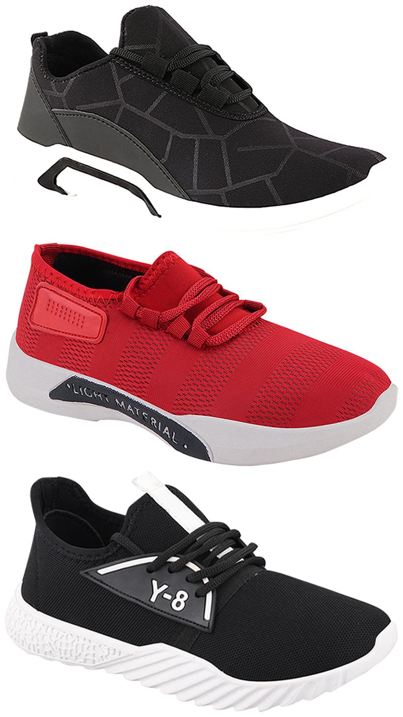 

Birde Men Multi-Color Casual Shoes - BRD-300-BLK-301-RD-378