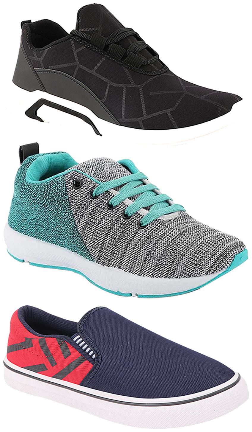 

Birde Men Multi-Color Casual Shoes - CASUAL SPORTS SNEAKERS RUNNNING SHOES - BRD-300-BLK-308-RED-221