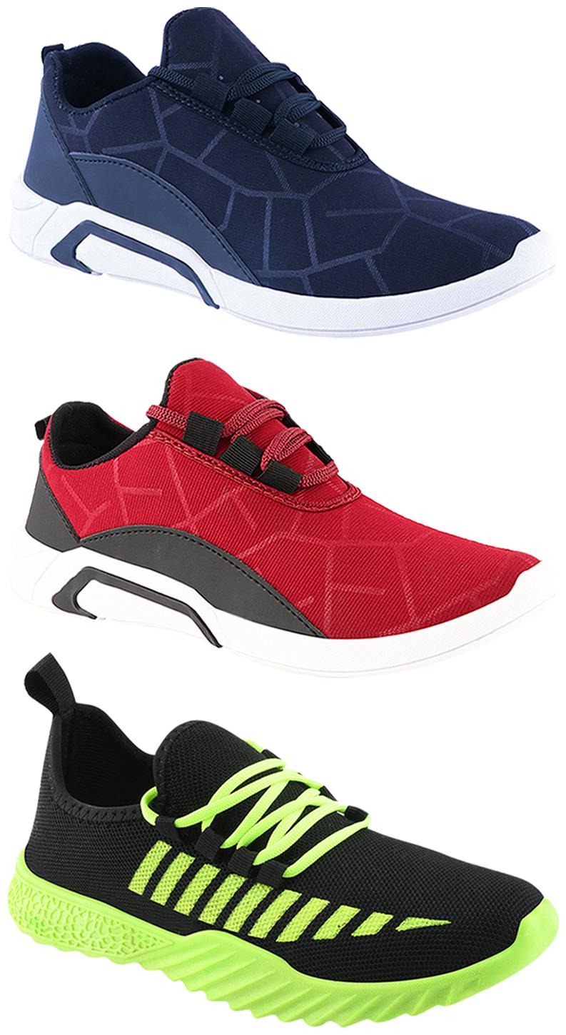 

Birde Men Multi-Color Casual Shoes - BRD-300-BLU-300-CHRY-361