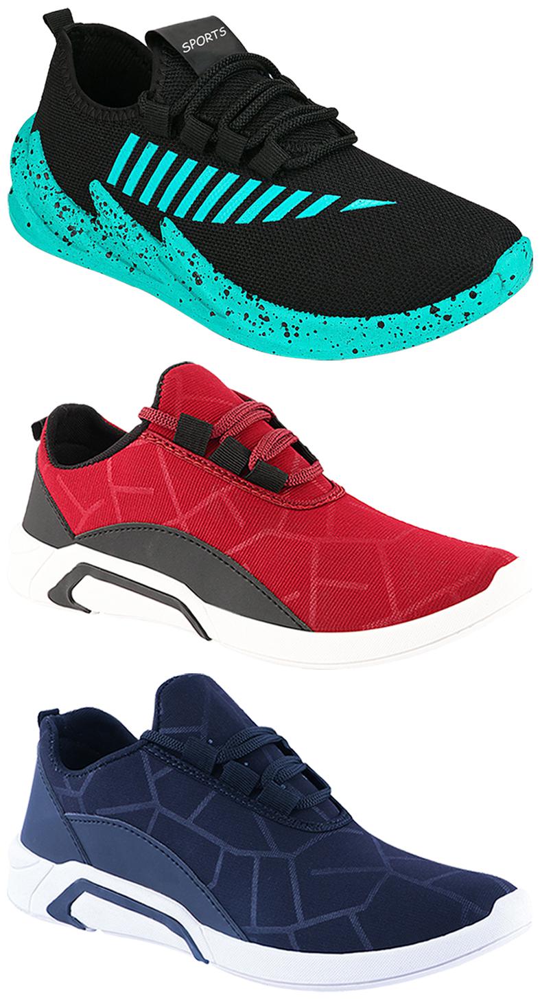 

Birde Men Multi-Color Casual Shoes - BRD-300-BLU-300-CHRY-324-SGRN