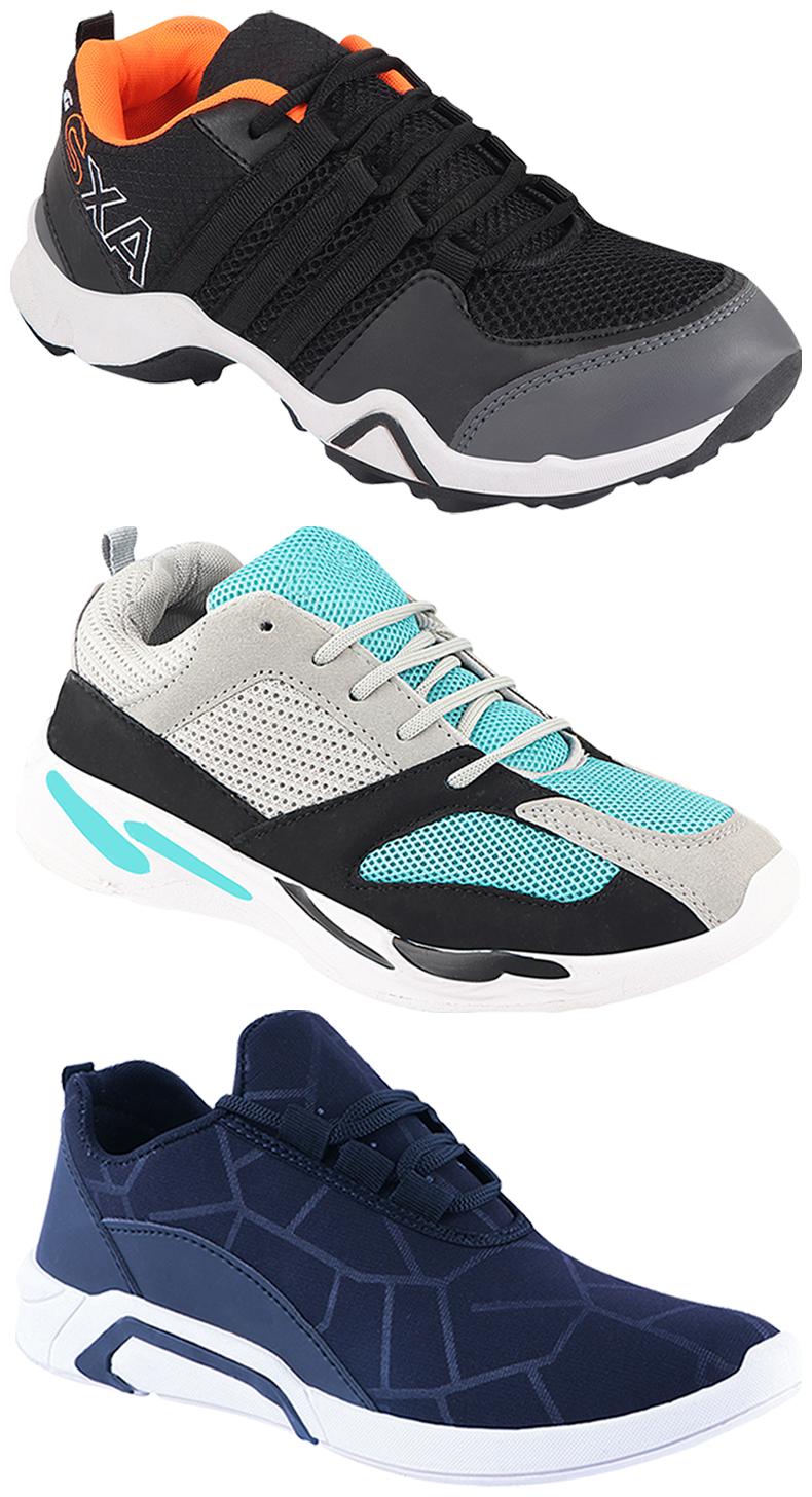 

Birde Men Multi-Color Casual Shoes - CASUAL SPORTS SNEAKERS RUNNNING SHOES - BRD-300-BLU AX-3-332