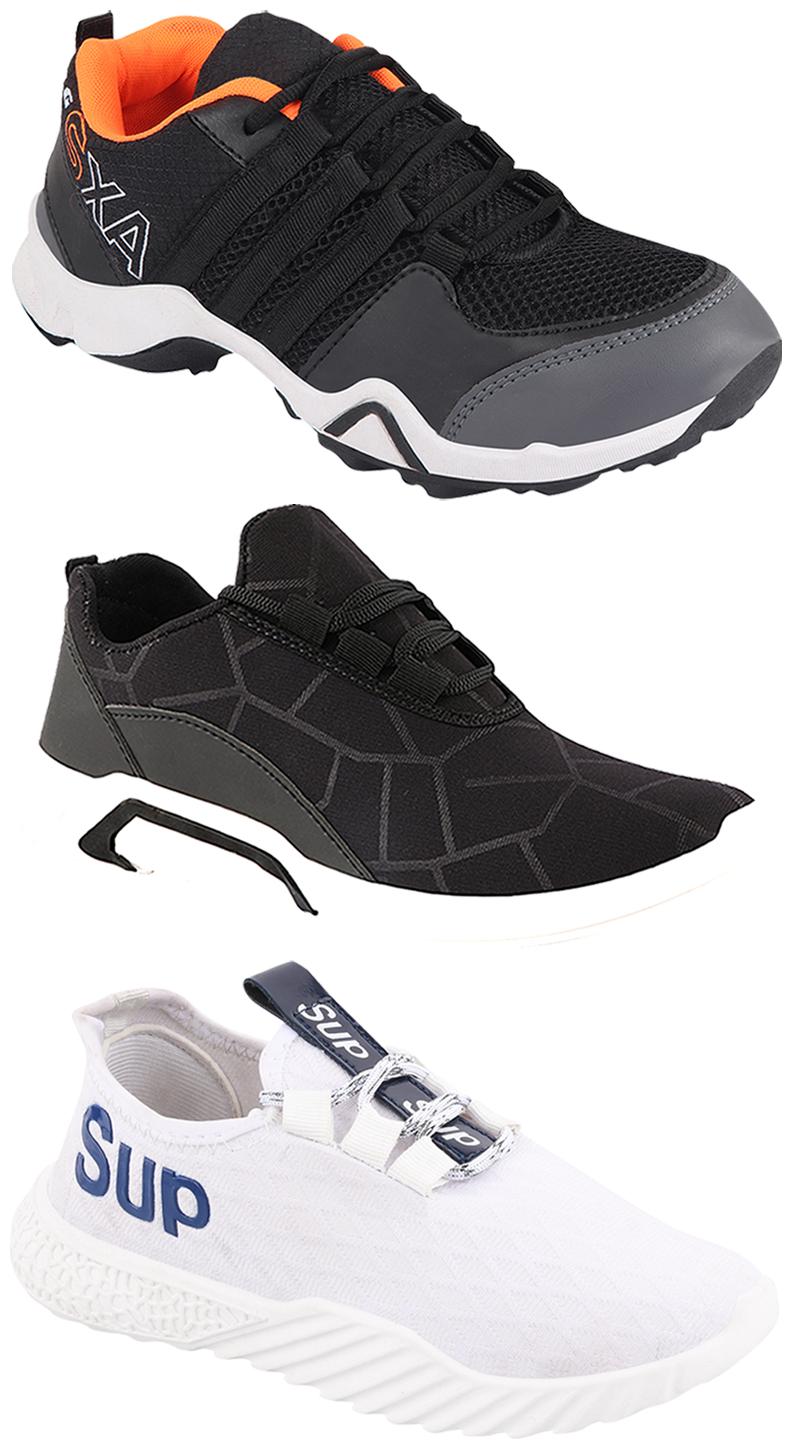 

Birde Men Multi-Color Casual Shoes - CASUAL SPORTS SNEAKERS RUNNNING SHOES - BRD-300-BLK AX-3-385
